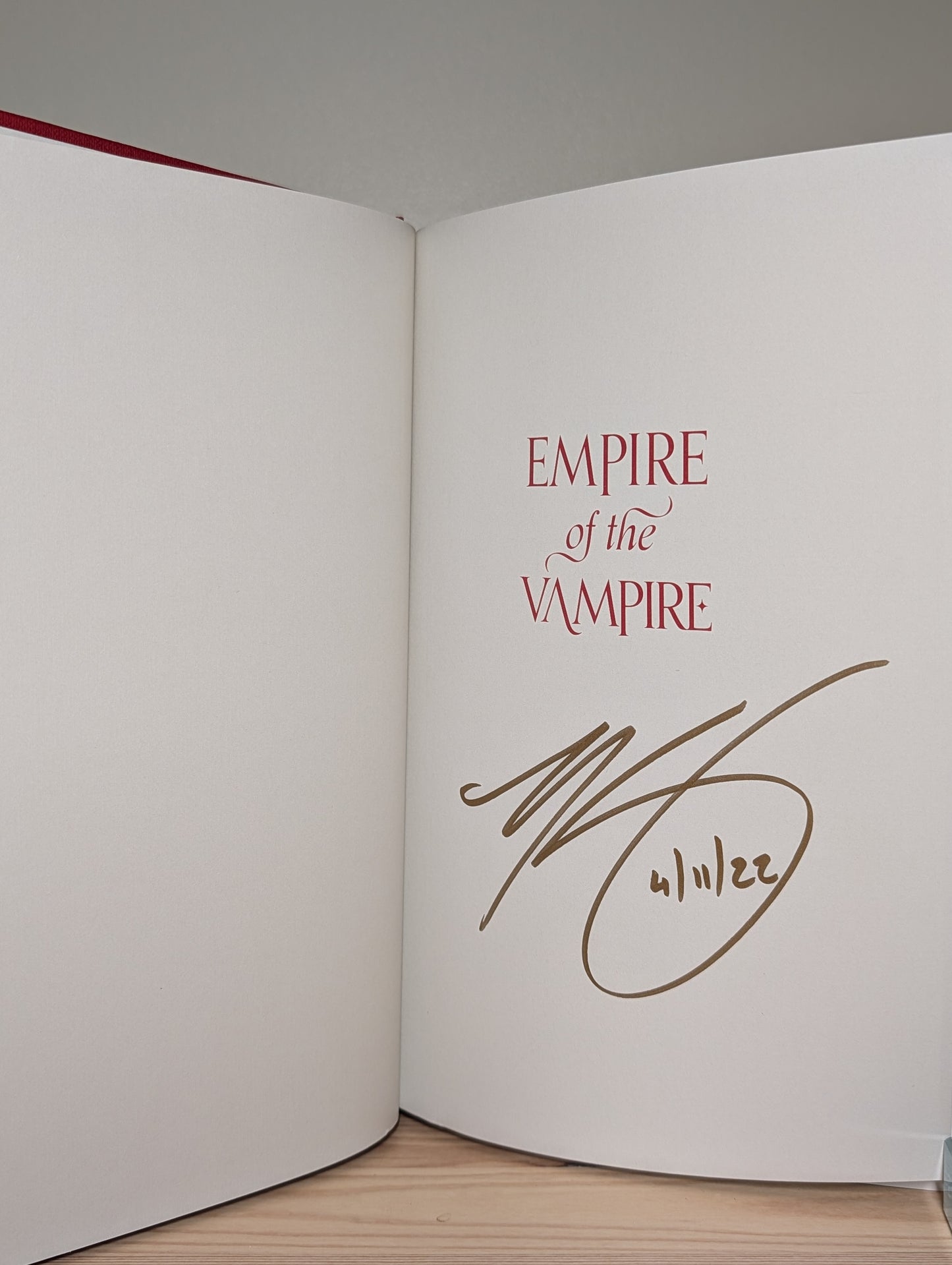 Empire of the Vampire: Illustrated Deluxe Edition by Jay Kristoff (Signed Dated)