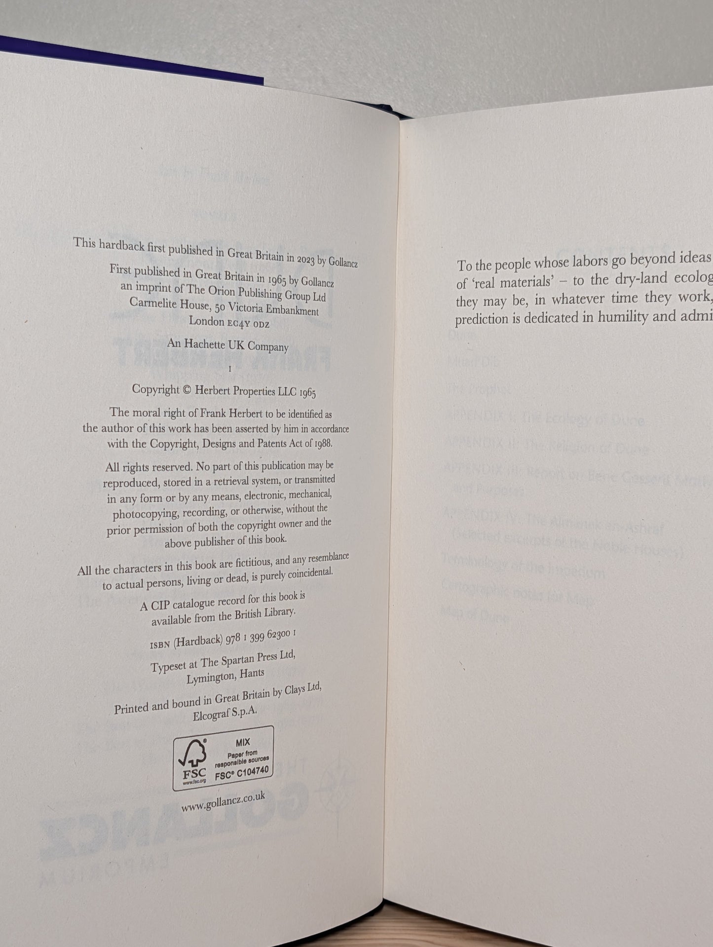 Dune by Frank Herbert (Numbered Deluxe Edition with gold edges)