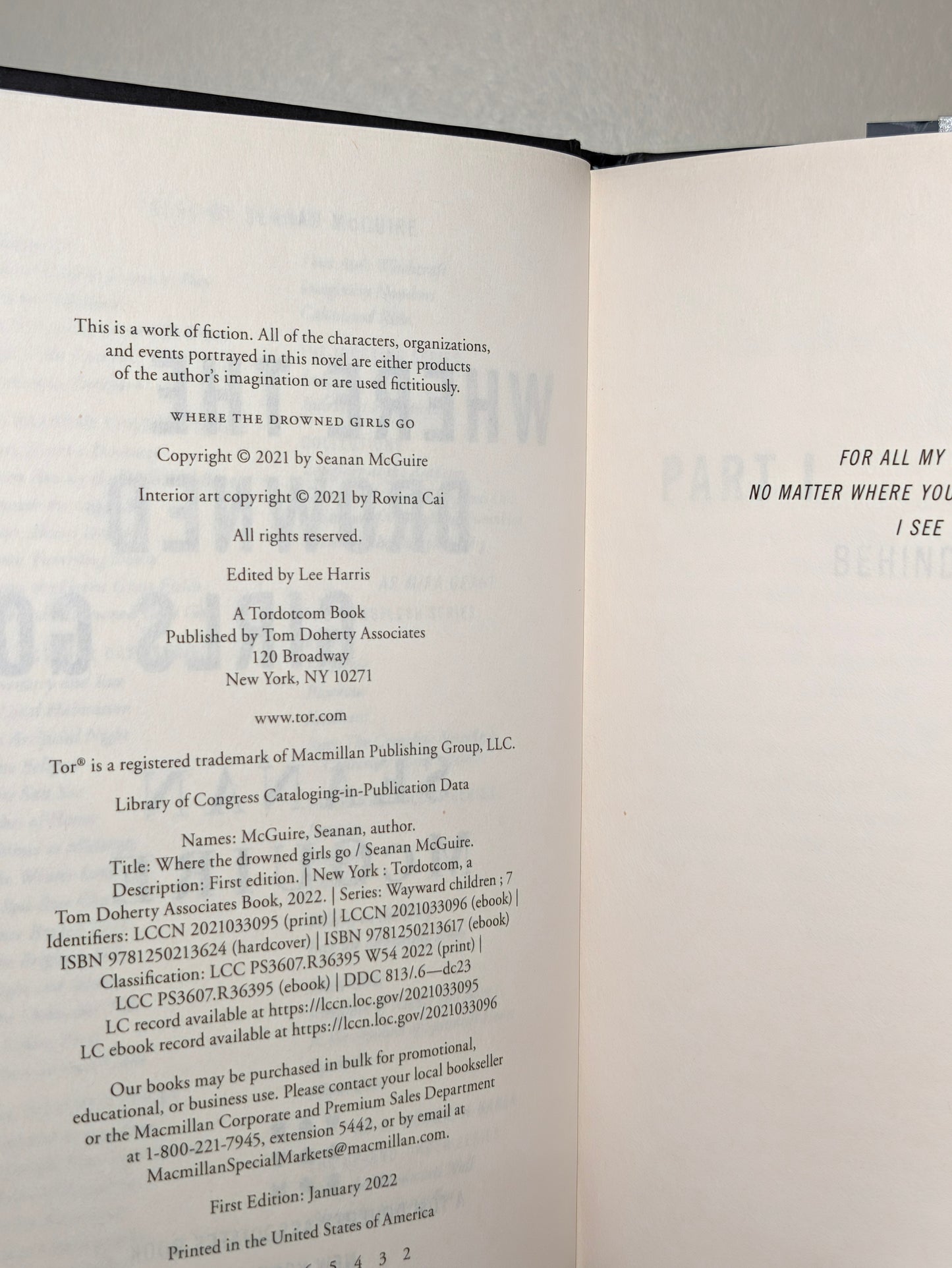 Where the Drowned Girls Go by Seanan McGuire (Signed Bookplate)