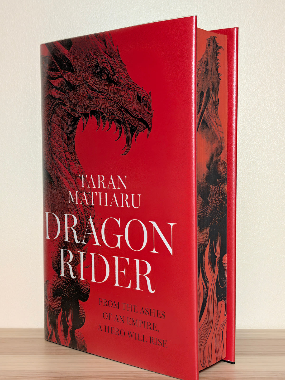 Dragon Rider by Taran Matharu (Signed First Edition with sprayed dragon edges)