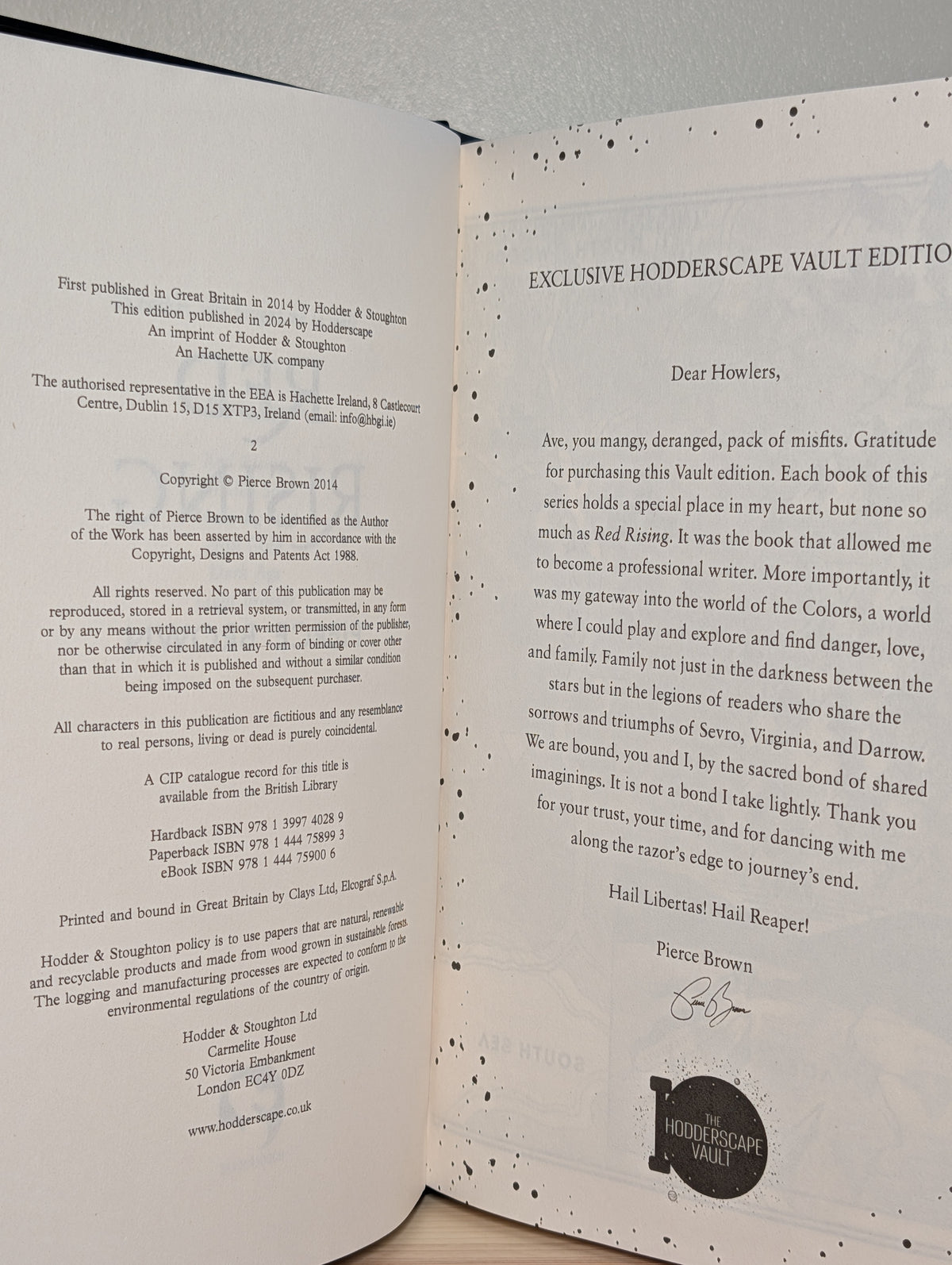Red Rising: Hodderscape Vault Edition by Pierce Brown