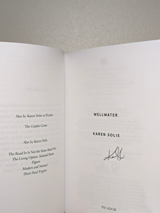 Wellwater by Karen Solie (Signed Edition)