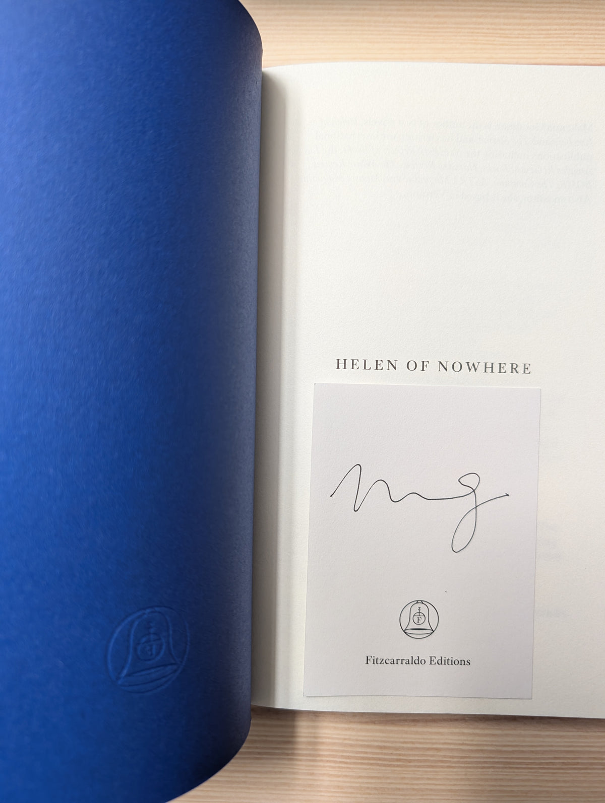 Helen of Nowhere by Makenna Goodman (Signed First Edition)