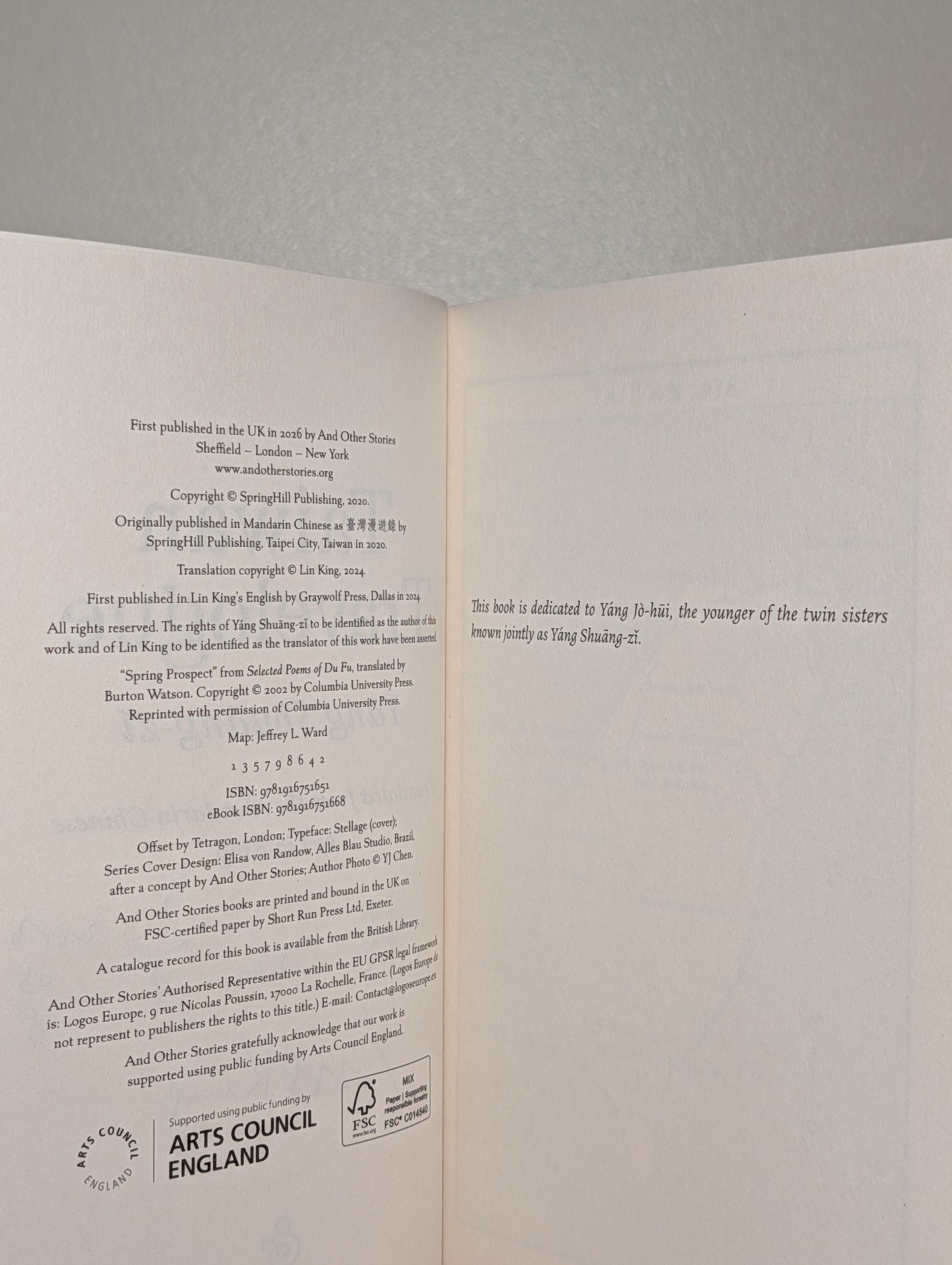 Taiwan Travelogue by Yang Shuang-zi (Double Signed First Edition) - Fialta Books