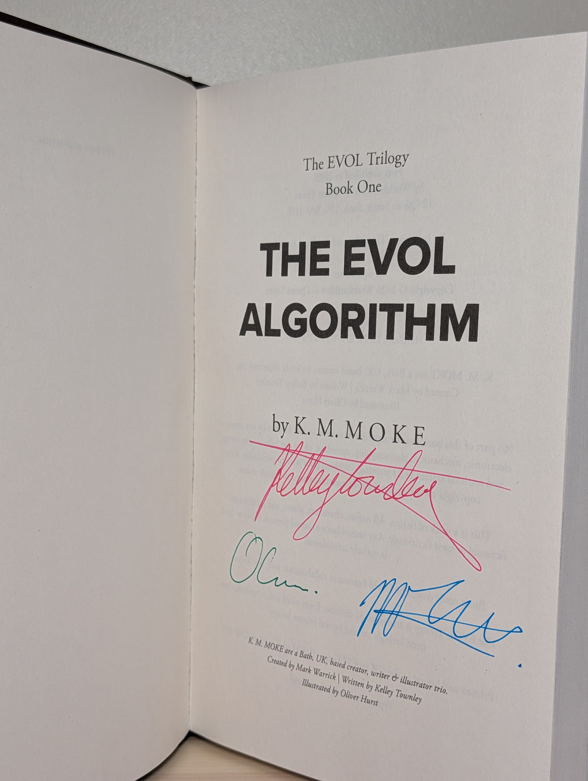 The EVOL Algorithm by K.M. Moke (Signed First Edition)