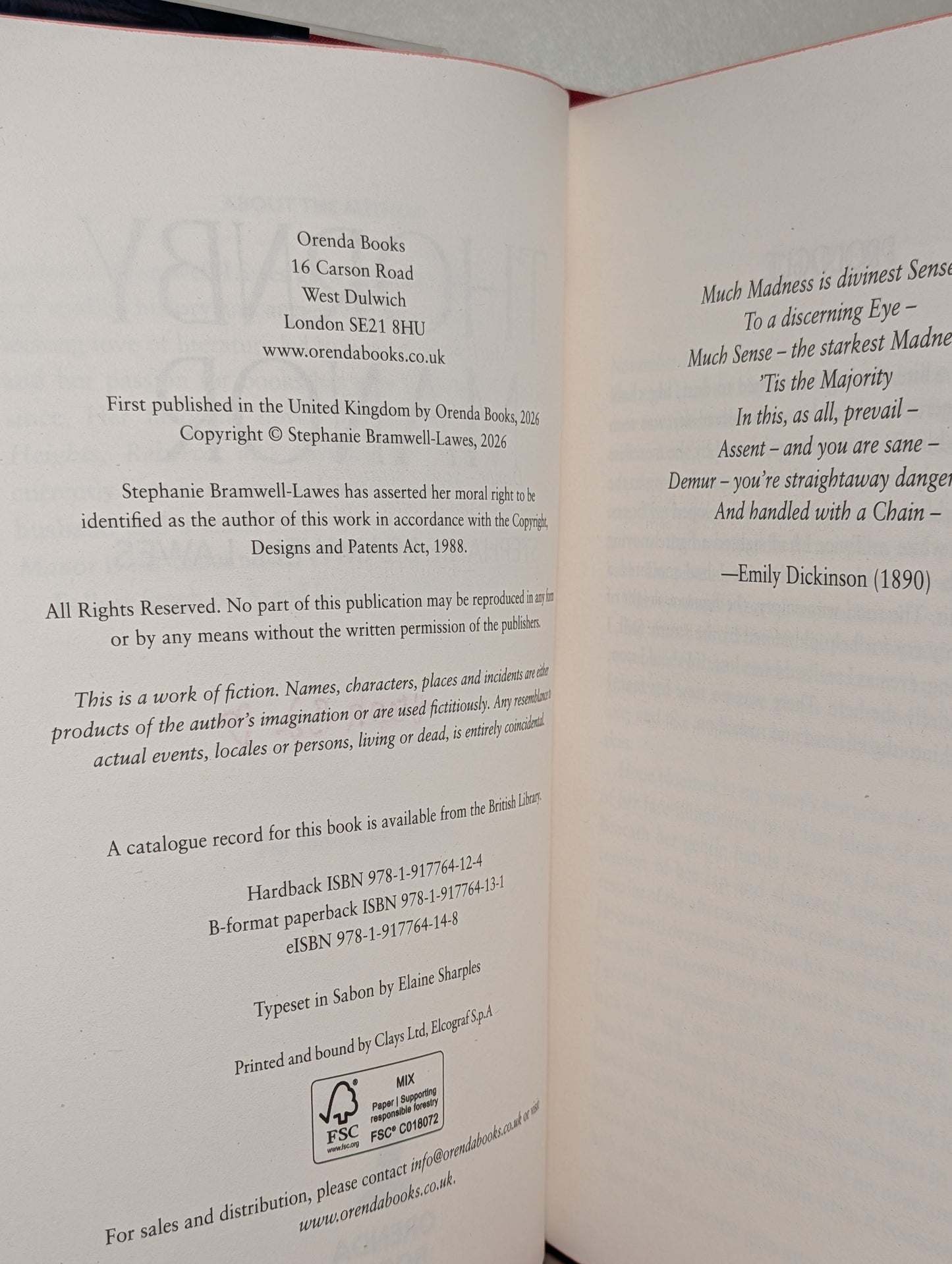 Thornby Manor by Stephanie Bramwell-Lawes (Signed with sprayed edges)