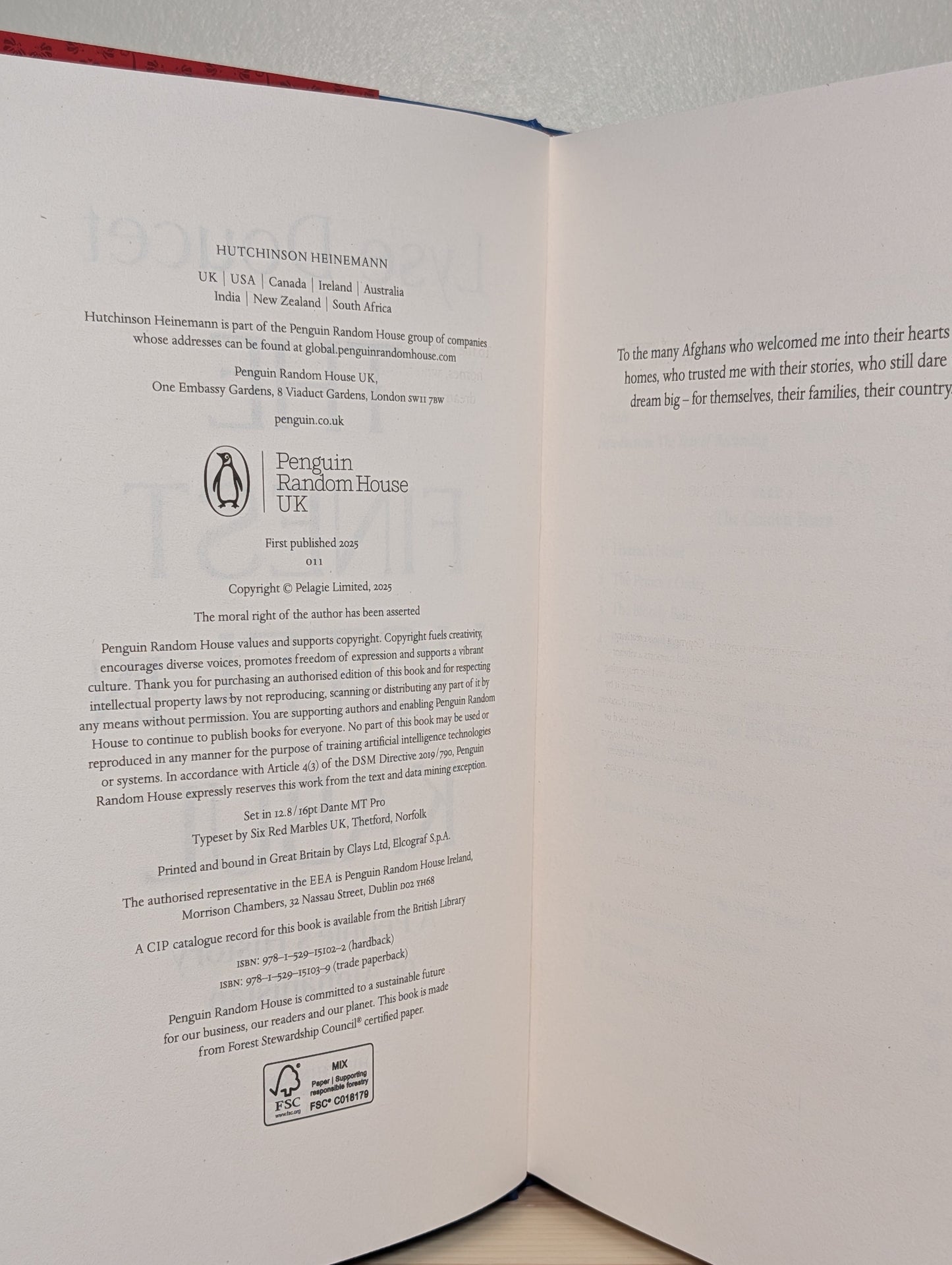 The Finest Hotel in Kabul by Lyse Doucet (Signed Lined Hardback Edition)