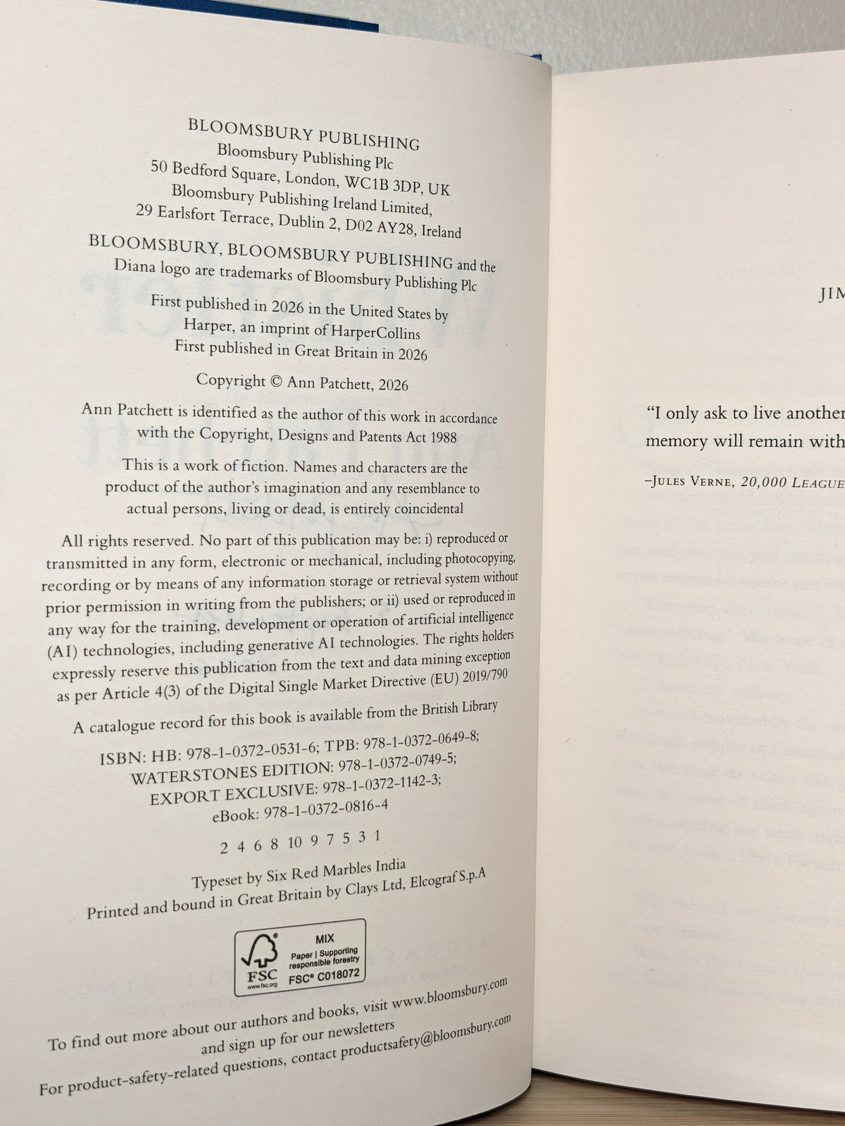 Whistler by Ann Patchett (Signed Dated First Edition)