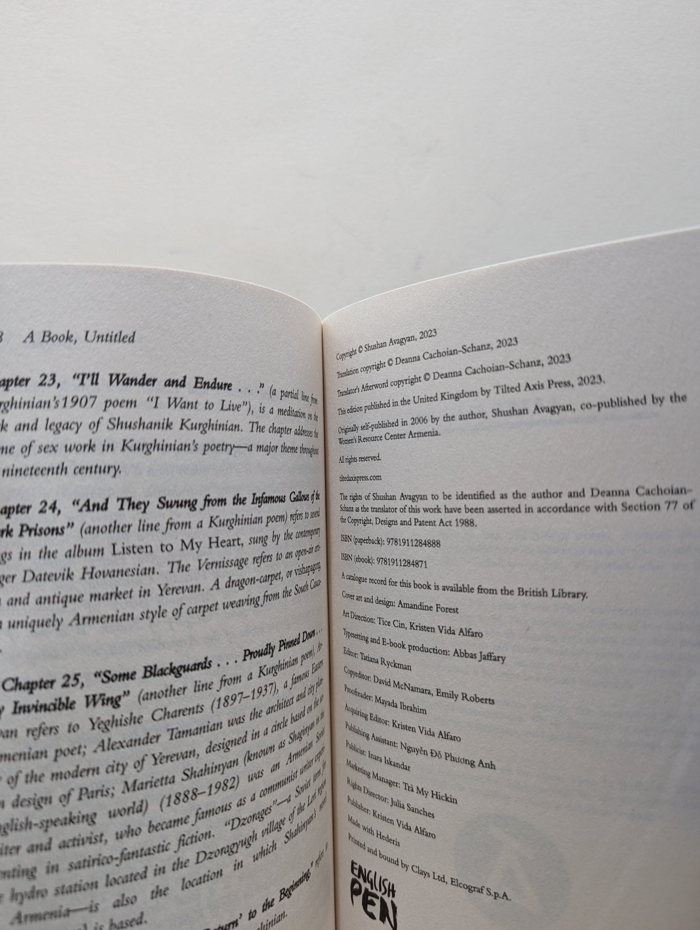 A Book, Untitled by Shushan Avagyan (First Edition) - Fialta Books