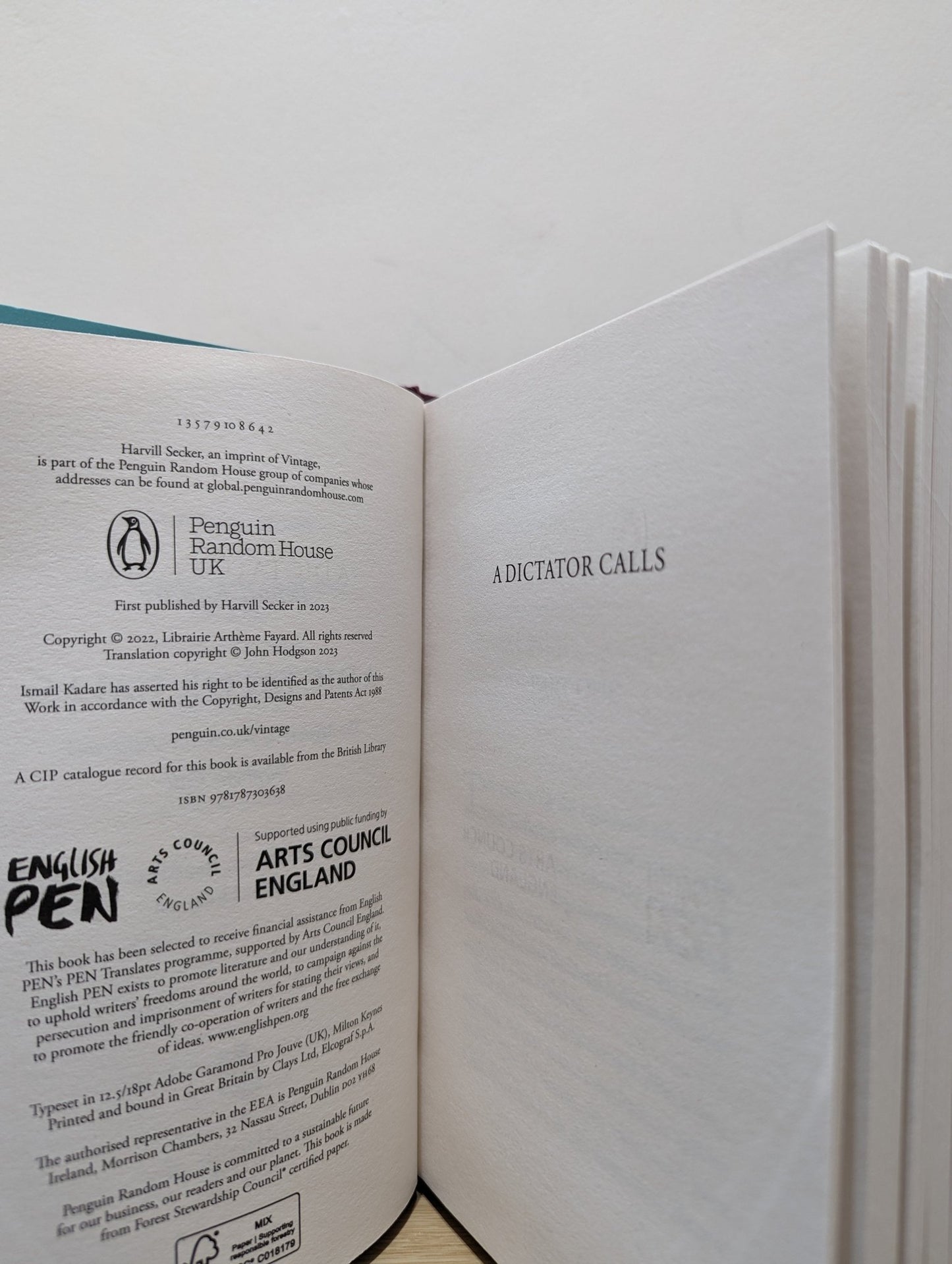 A Dictator Calls by Ismail Kadare (First Edition) - Fialta Books