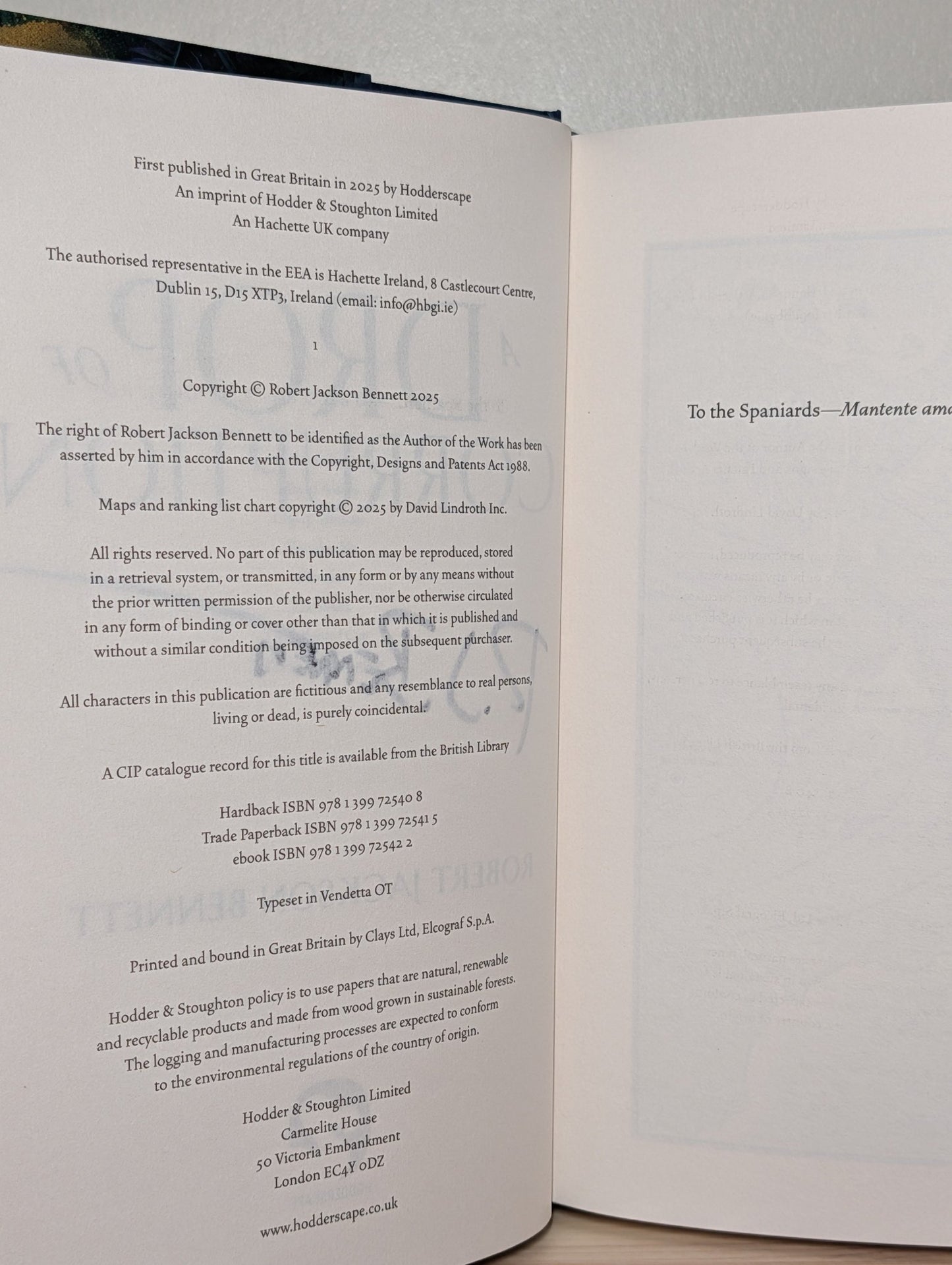 A Drop of Corruption by Robert Jackson Bennett (Signed First Edition) - Fialta Books