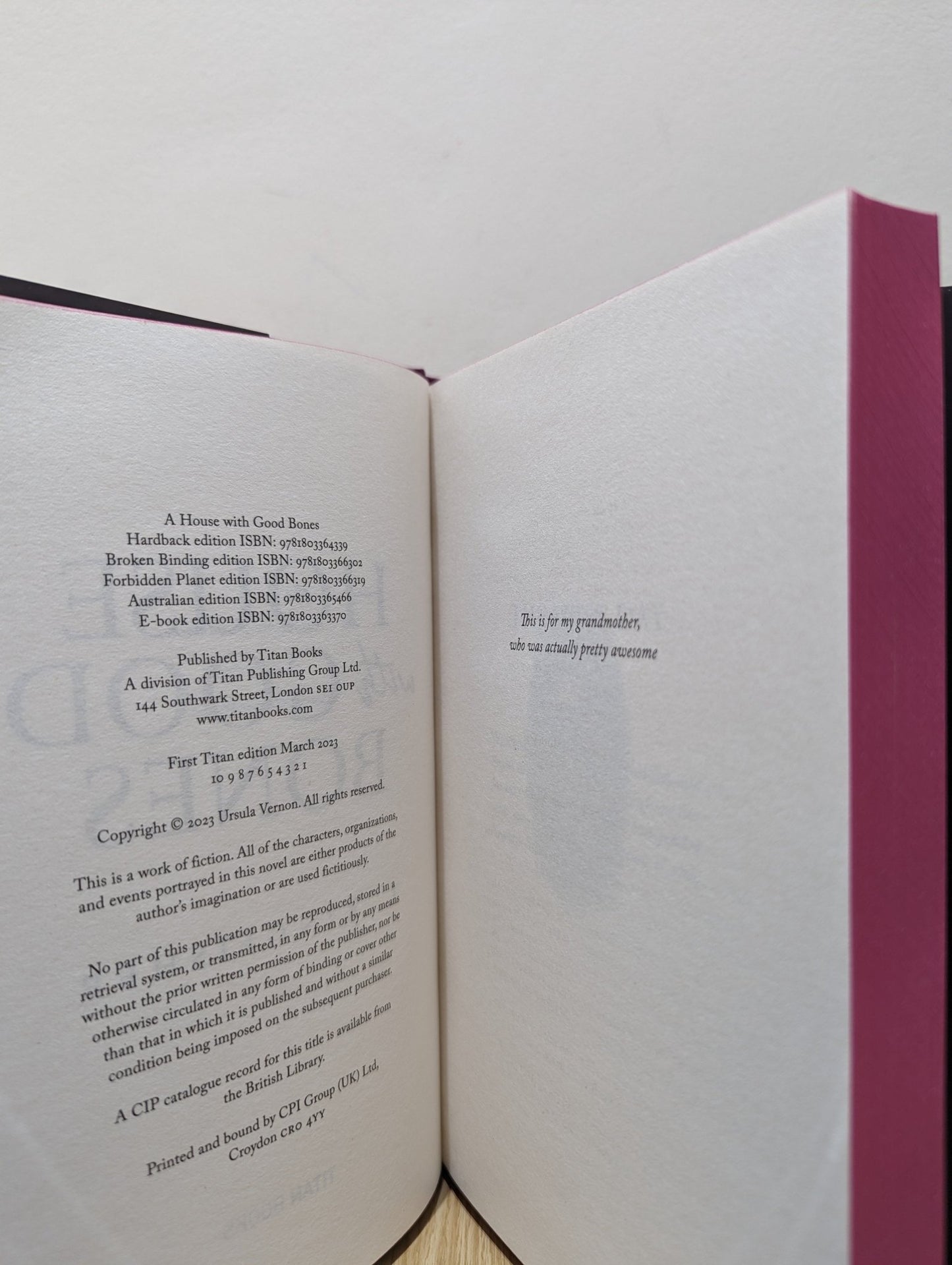 A House with Good Bones by T. Kingfisher (Signed First Edition with sprayed edges) - Fialta Books