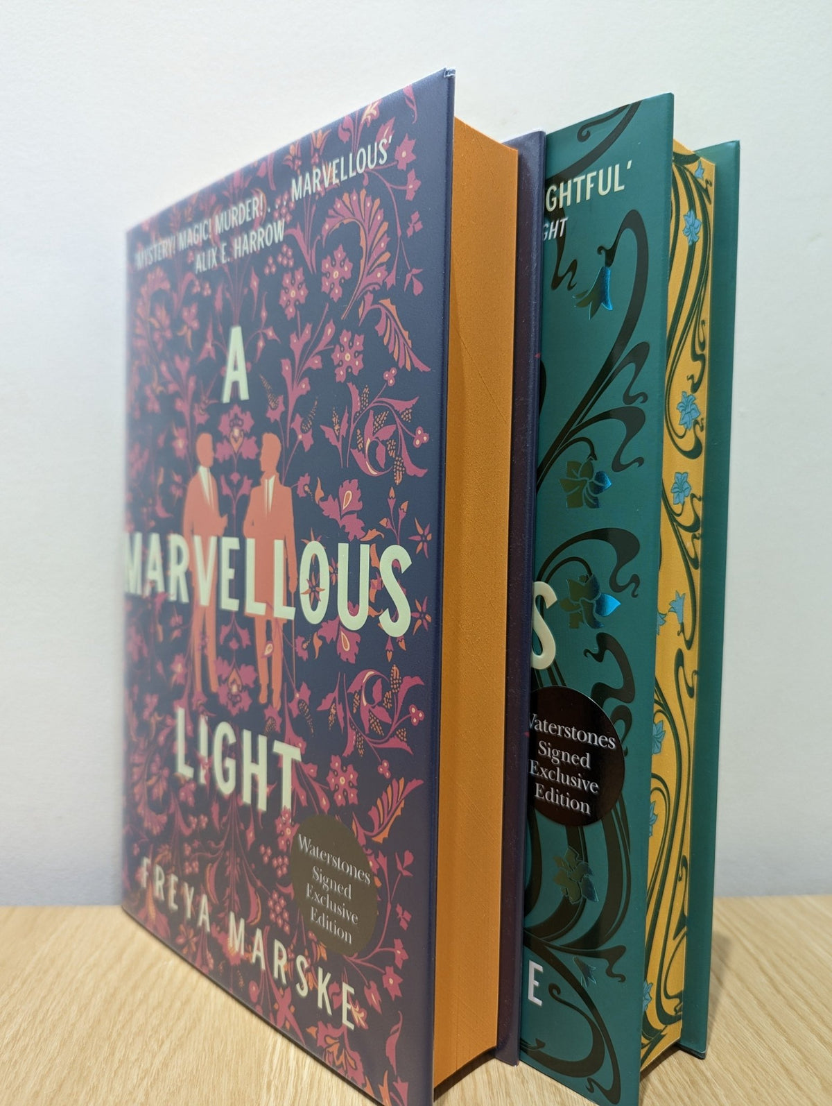 A Marvellous Light; A Restless Truth by Freya Marske (Signed First Edition with sprayed edges) - Fialta Books