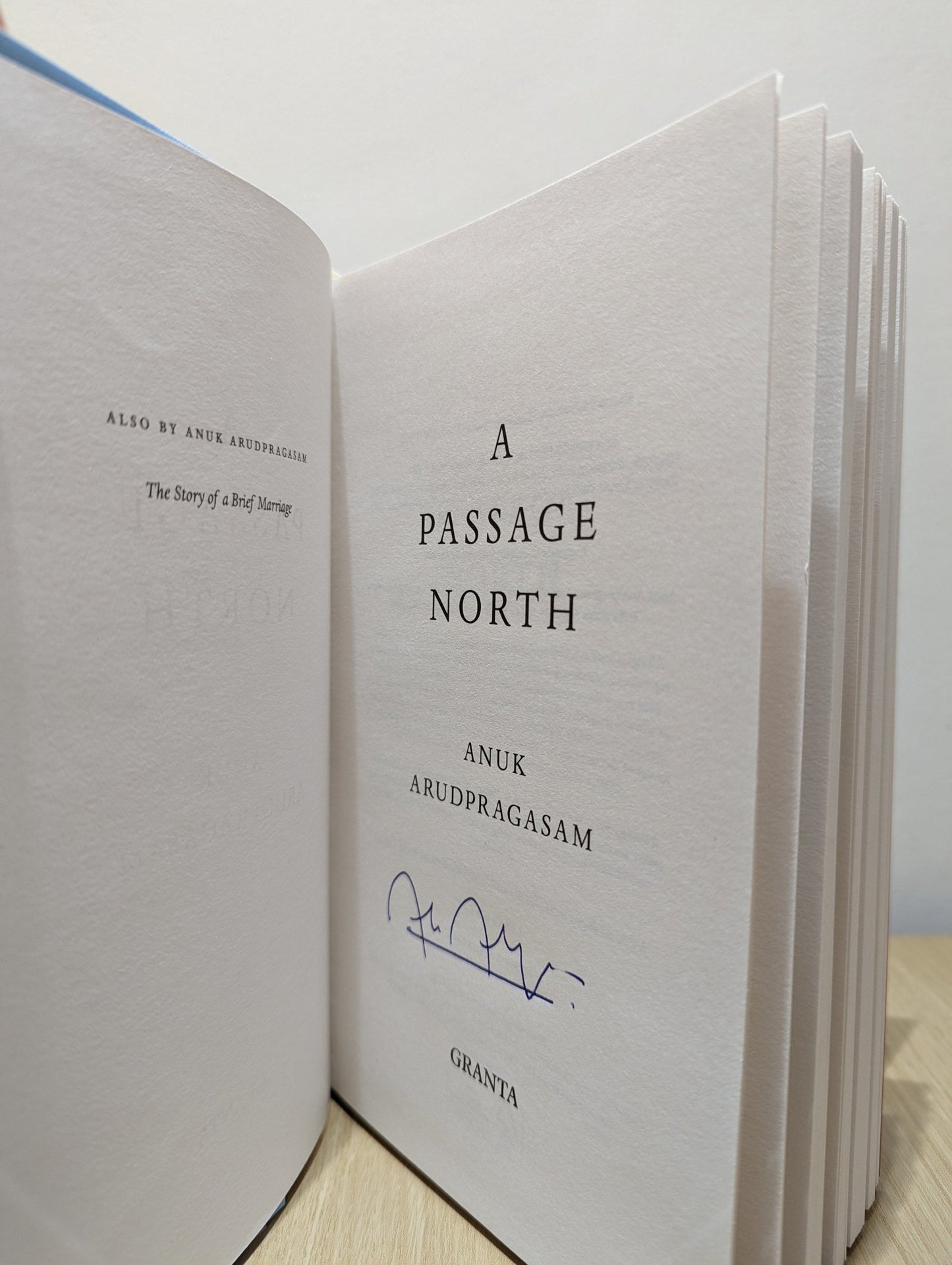 A Passage North by Anuk Arudpragasam (Signed) - Fialta Books