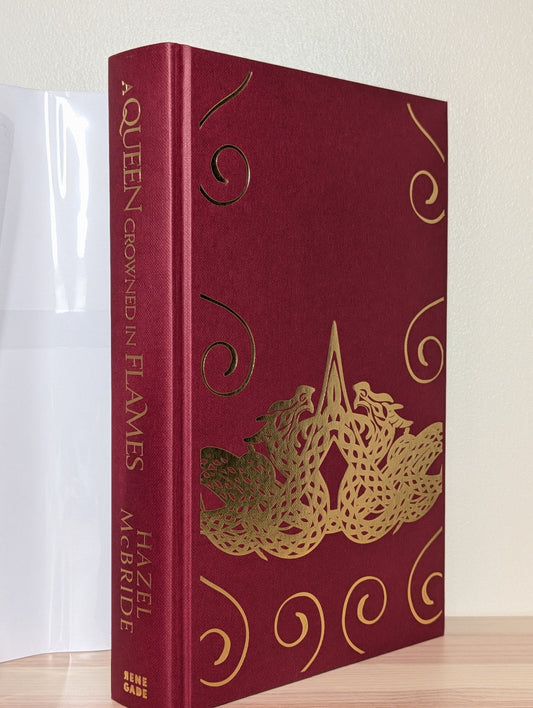 A Queen Crowned in Flames by Hazel McBride (Signed Numbered Edition with sprayed edges) - Fialta Books