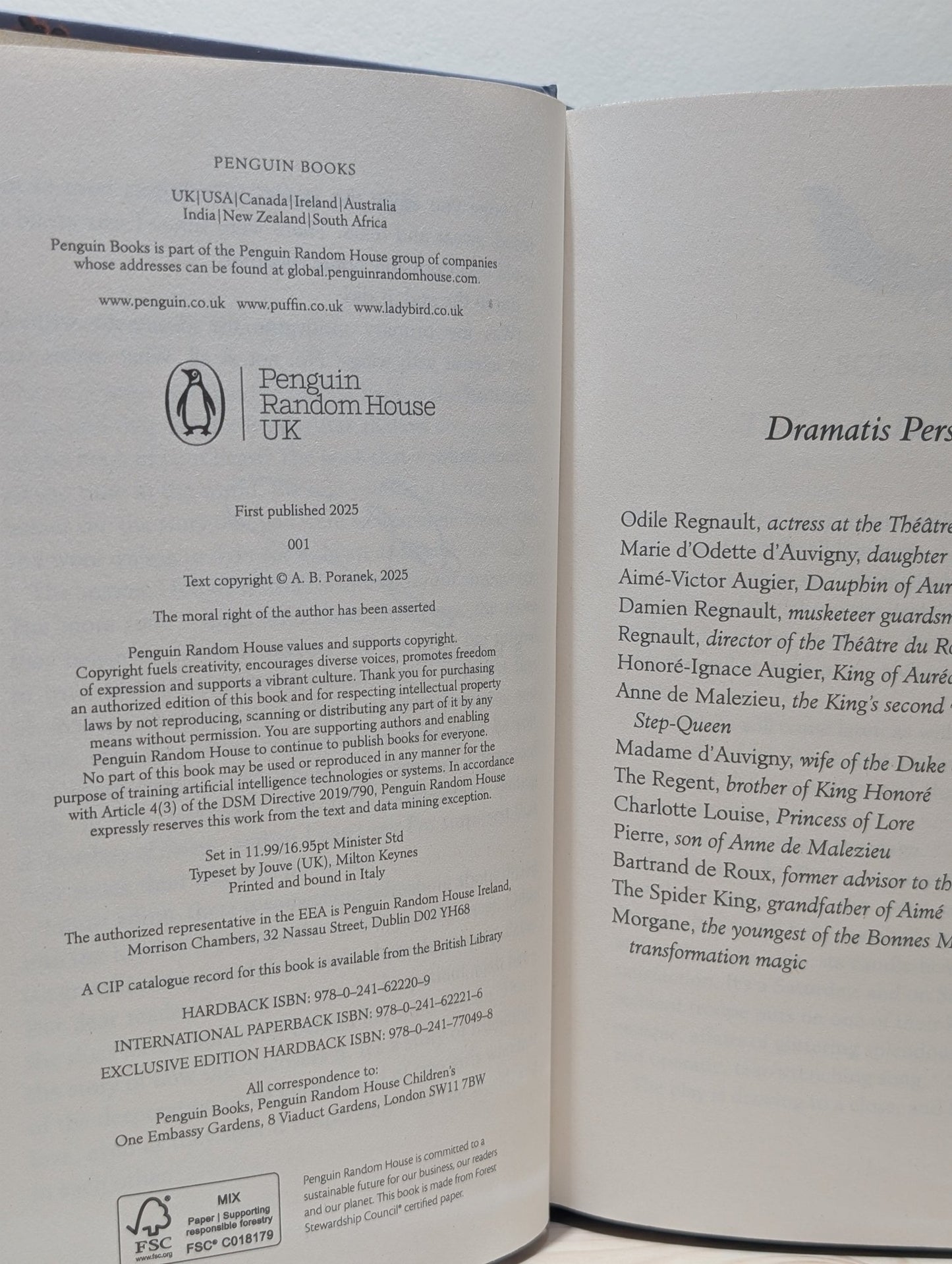 A Treachery of Swans by A. B. Poranek (Special First Edition with sprayed edges) - Fialta Books