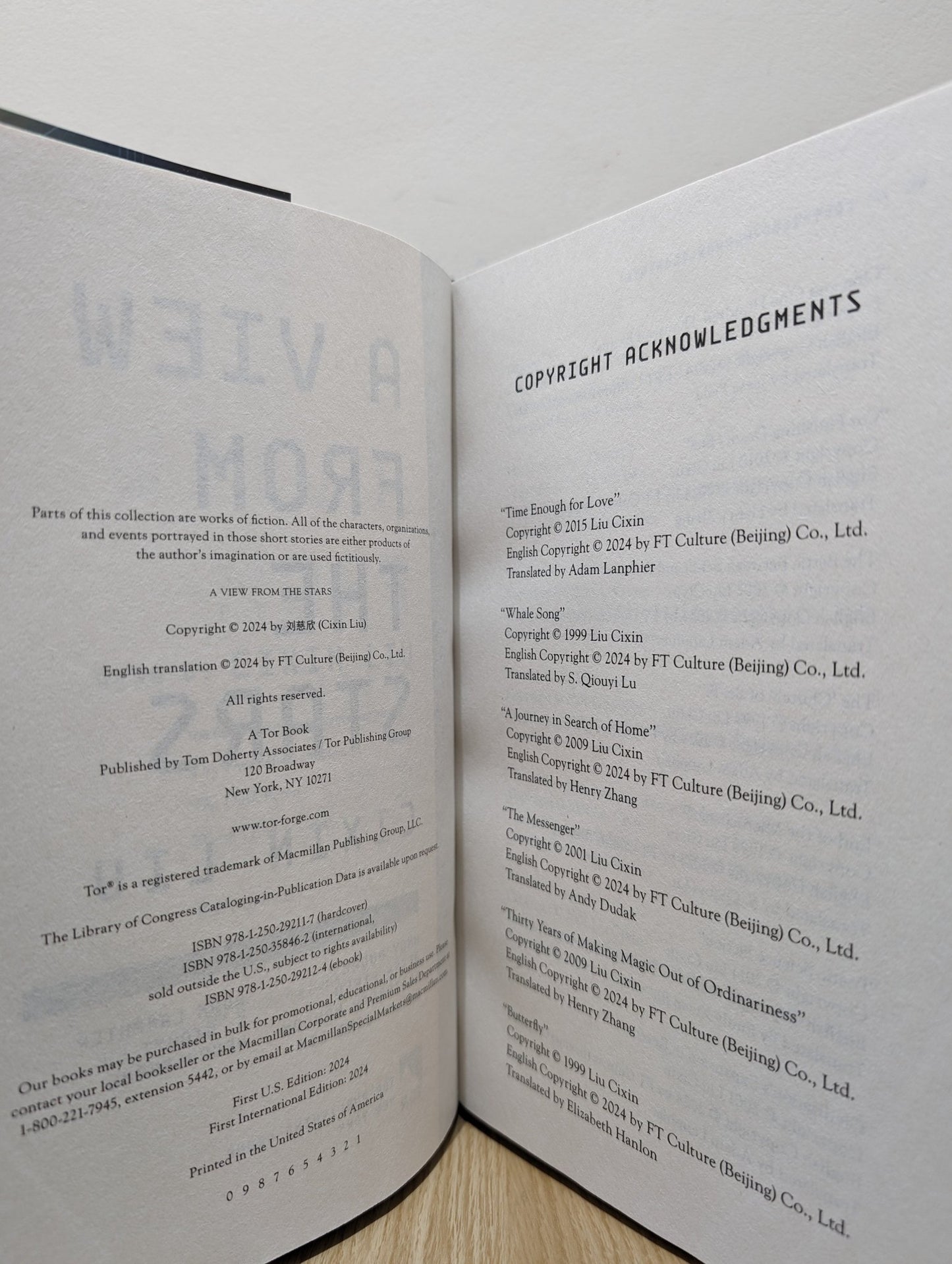 A View from the Stars by Cixin Liu (First Edition) - Fialta Books