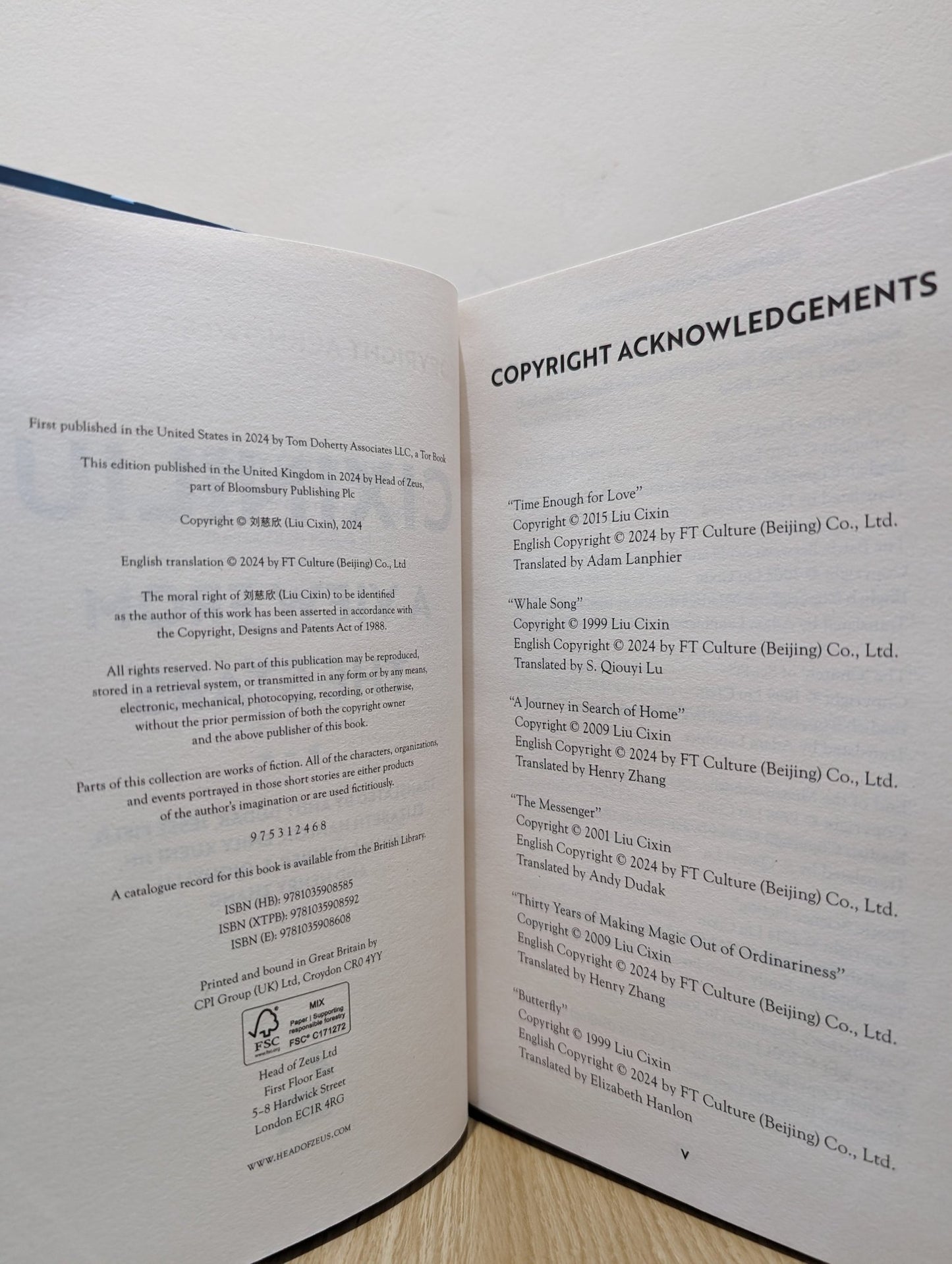 A View from the Stars by Cixin Liu (UK First Edition) - Fialta Books