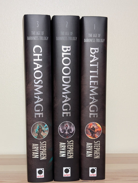 Age of Darkness Trilogy: Battlemage; Bloodmage; Chaosmage by Stephen Aryan (Signed) - Fialta Books