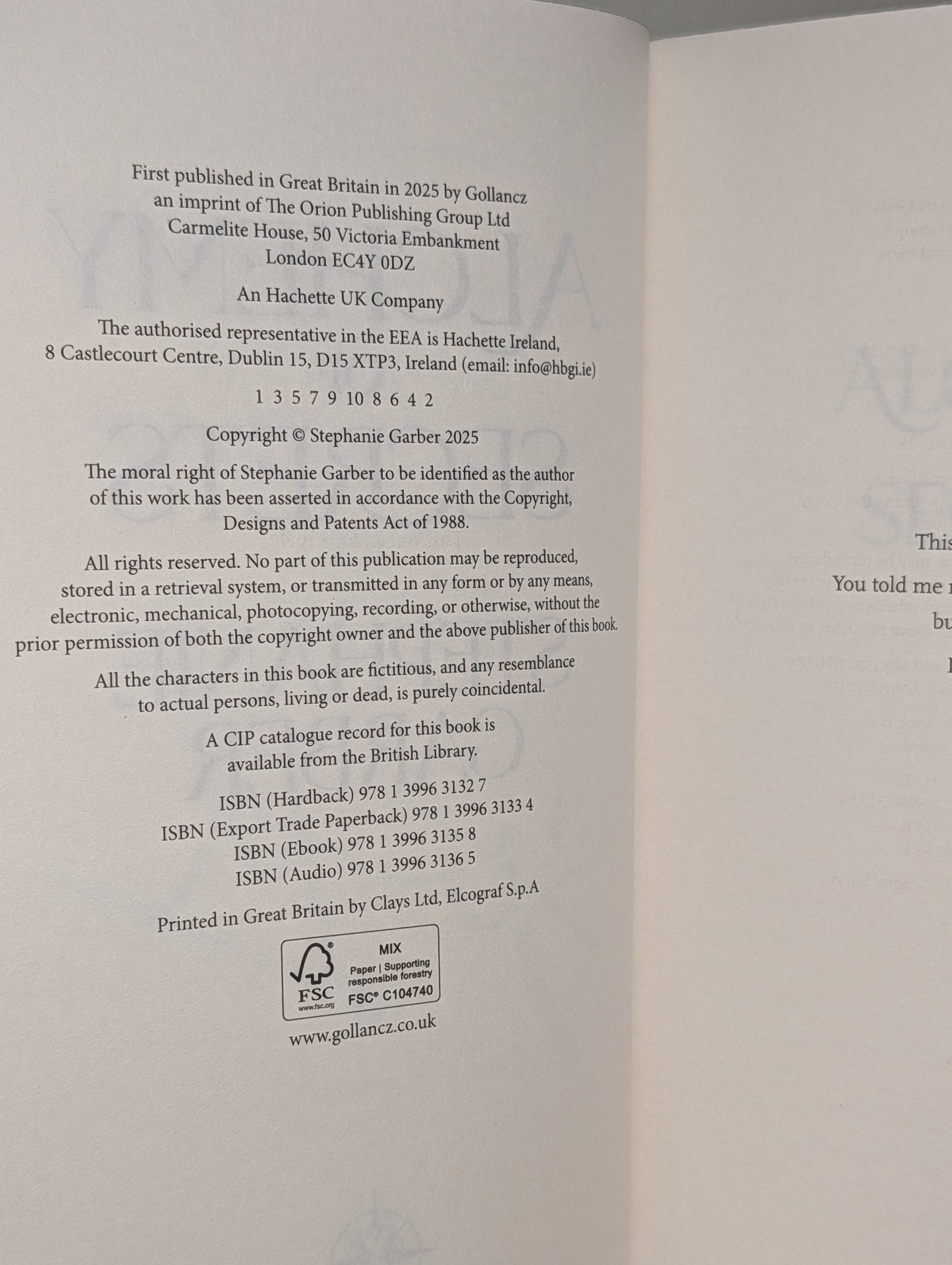 Alchemy of Secrets by Stephanie Garber (Signed Numbered with sprayed edges) - Fialta Books