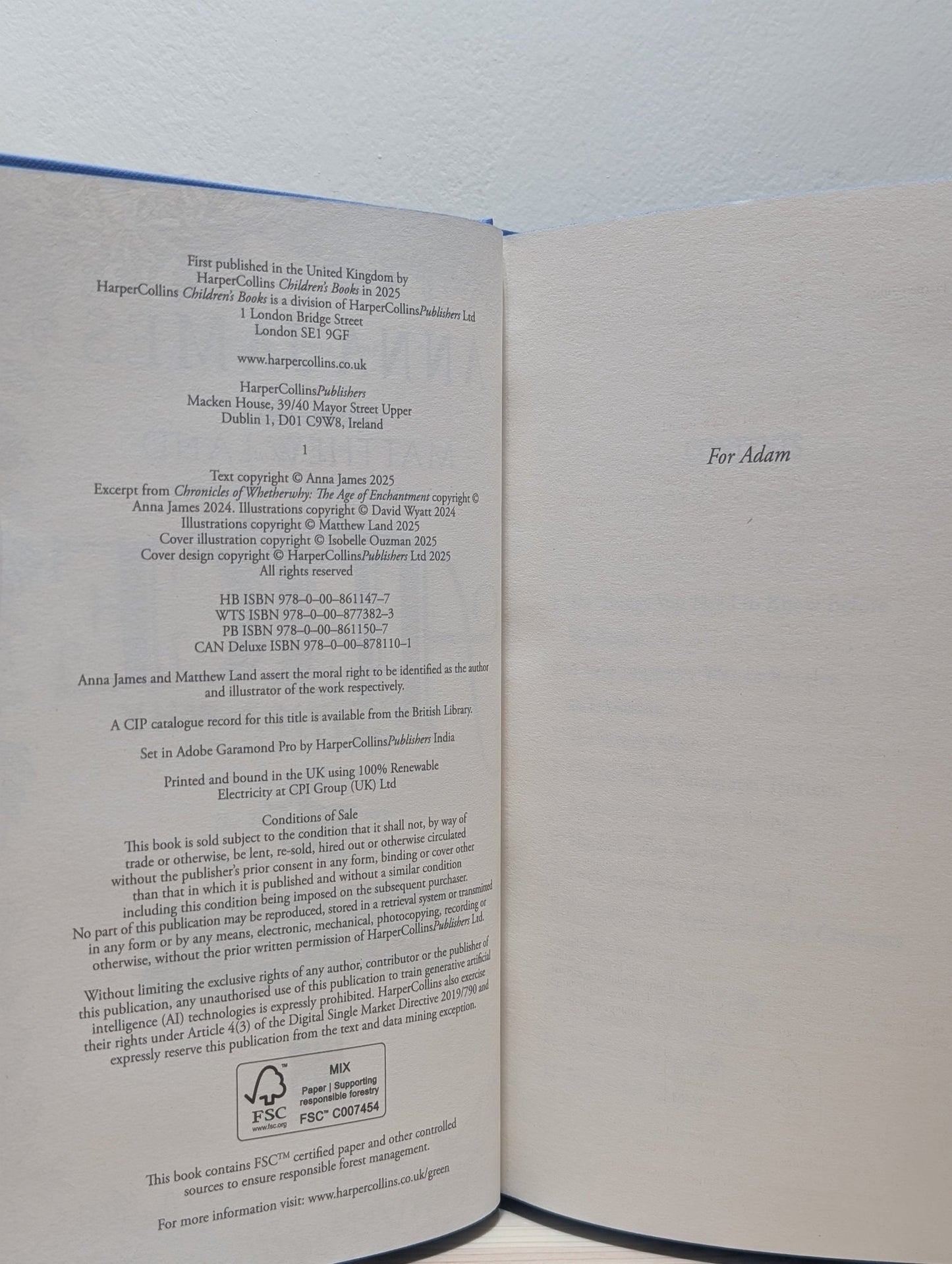 Alice With a Why by Anna James (Signed First Edition with sprayed edges) - Fialta Books