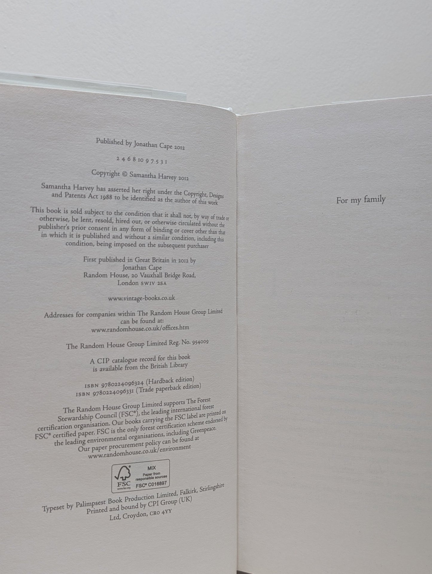 All is Song by Samantha Harvey (Signed Lined Dated First Edition) - Fialta Books