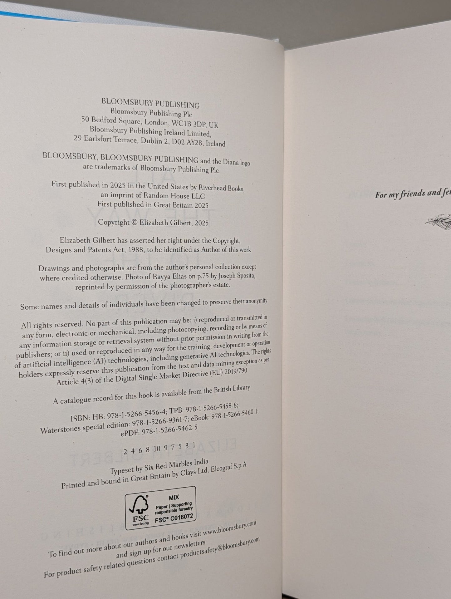 All the Way to the River: Love, Loss and Liberation by Elizabeth Gilbert (Signed First Edition) - Fialta Books