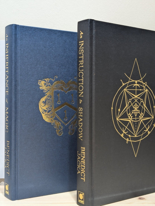 An Inheritance of Magic; An Instruction In Shadow by Benedict Jacka (Signed Set with sprayed edges) - Fialta Books