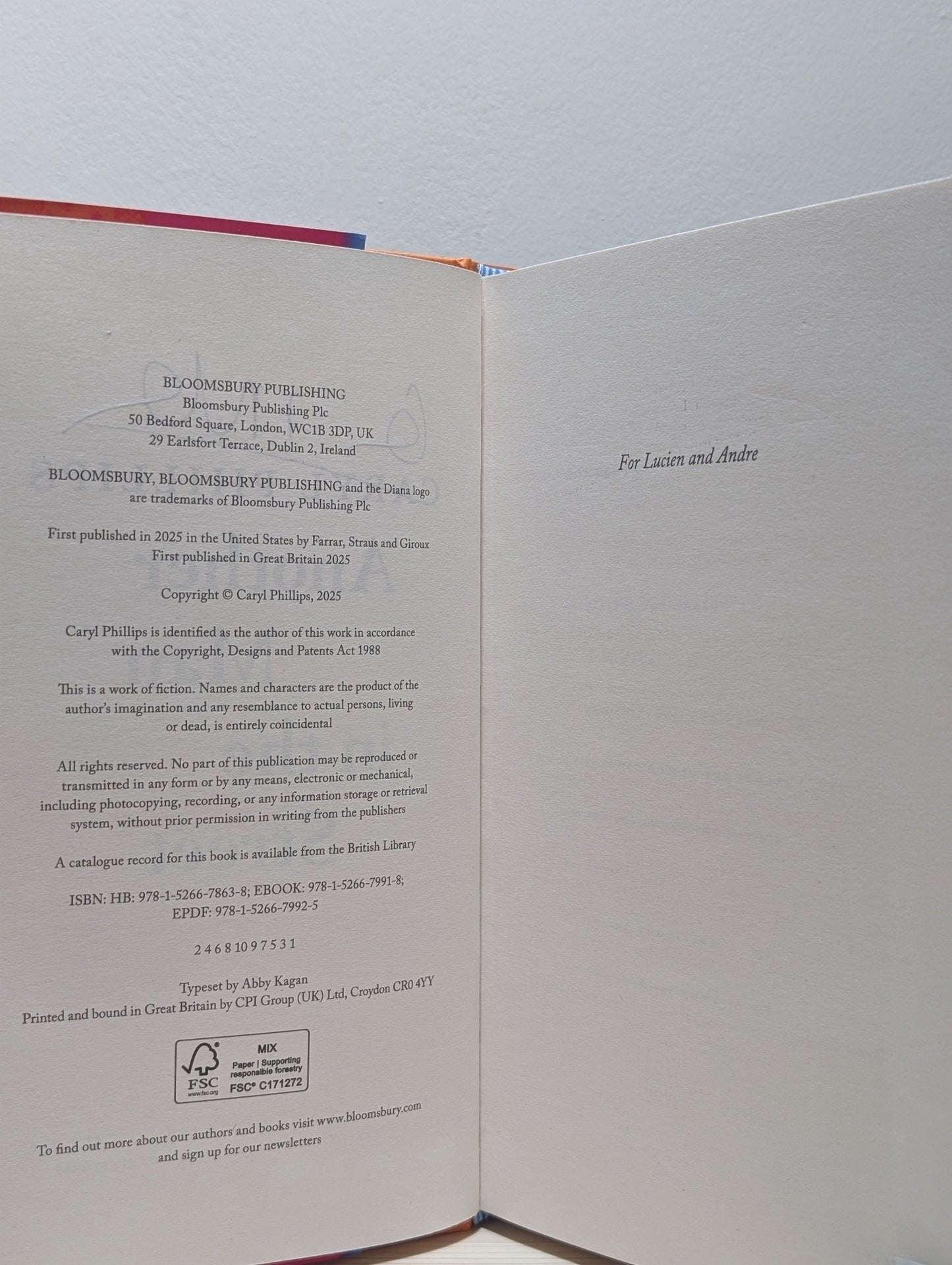 Another Man in the Street by Caryl Phillips (Signed First Edition) - Fialta Books