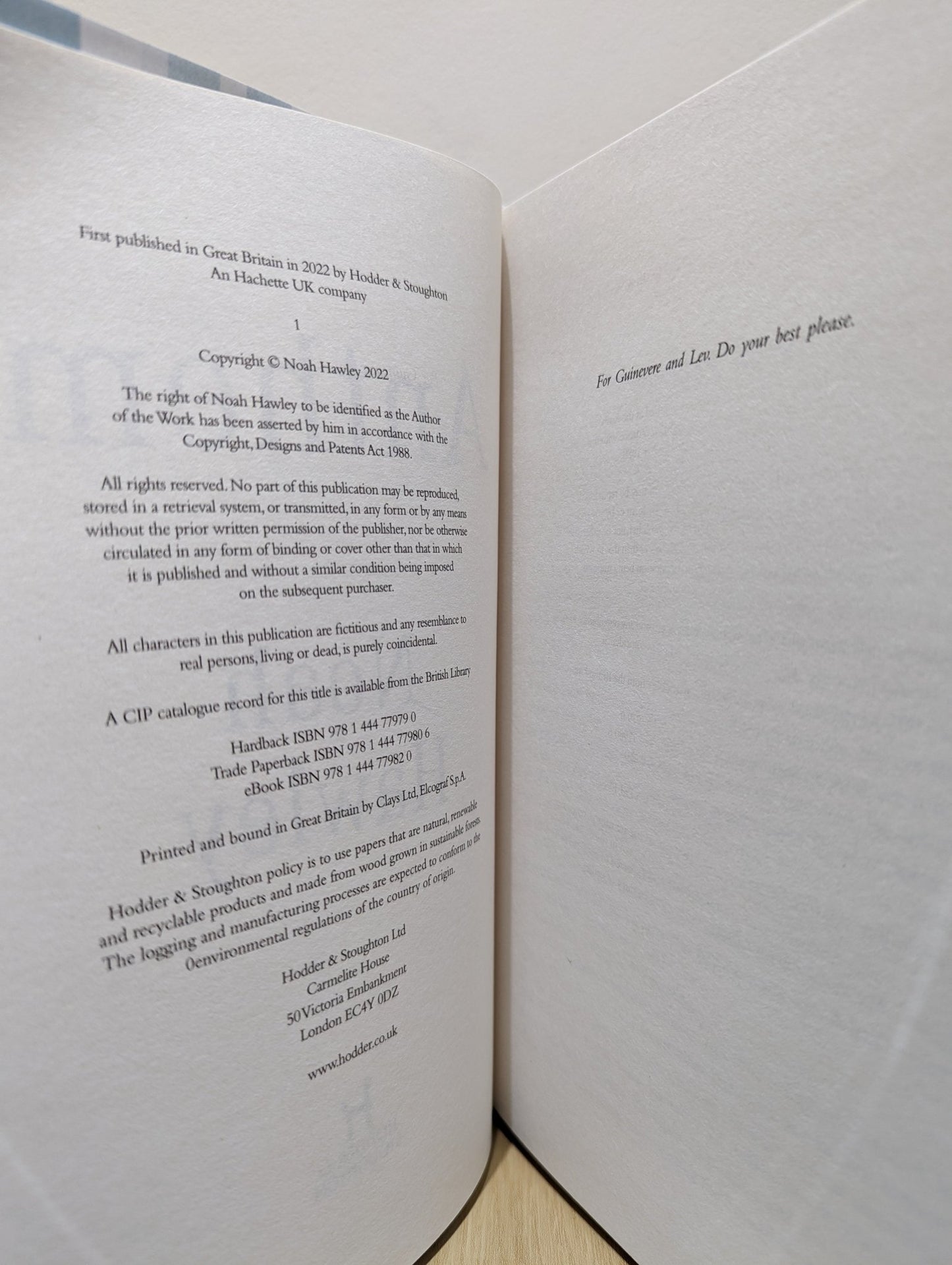 Anthem by Noah Hawley (Signed First Edition) - Fialta Books