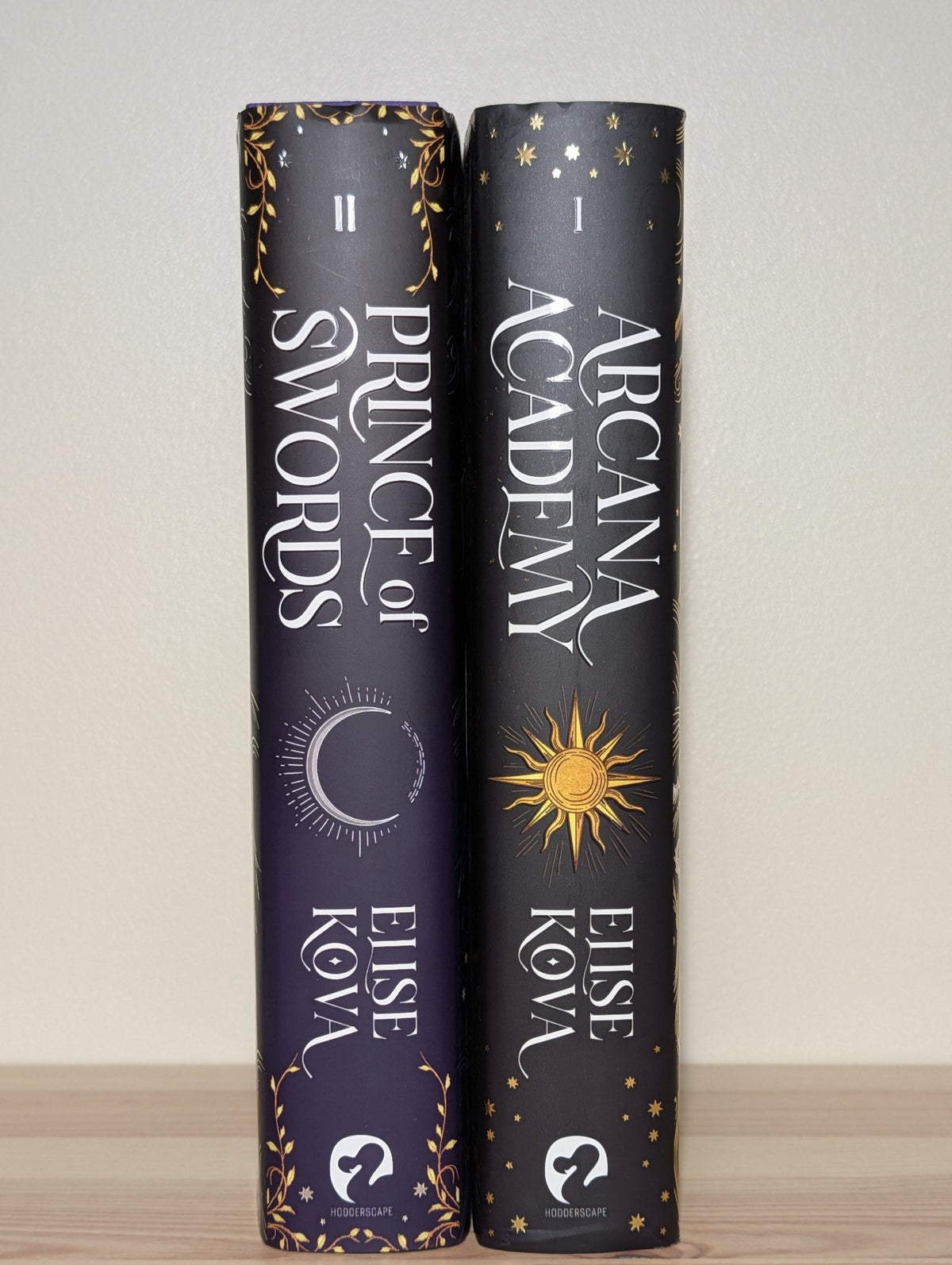 Arcana Academy; Prince of Swords by Elise Kova (Signed Set with sprayed edges) - Fialta Books