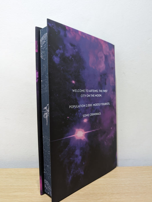 Artemis by Andy Weir (Signed Special Edition with sprayed edges) - Fialta Books