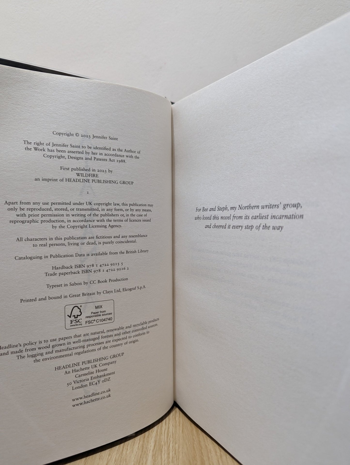 Atalanta by Jennifer Saint (Signed First Edition with sprayed edges) - Fialta Books