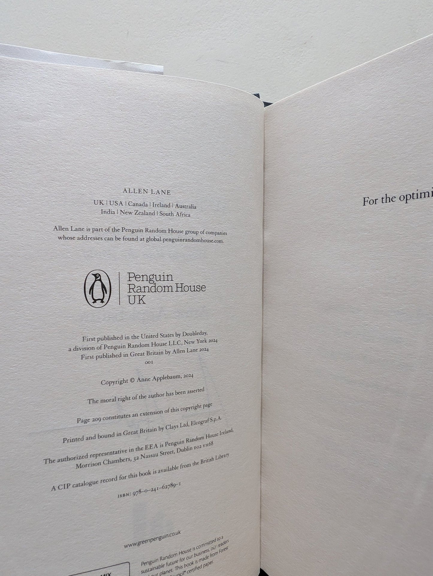 Autocracy, Inc by Anne Applebaum (Signed First Edition) - Fialta Books