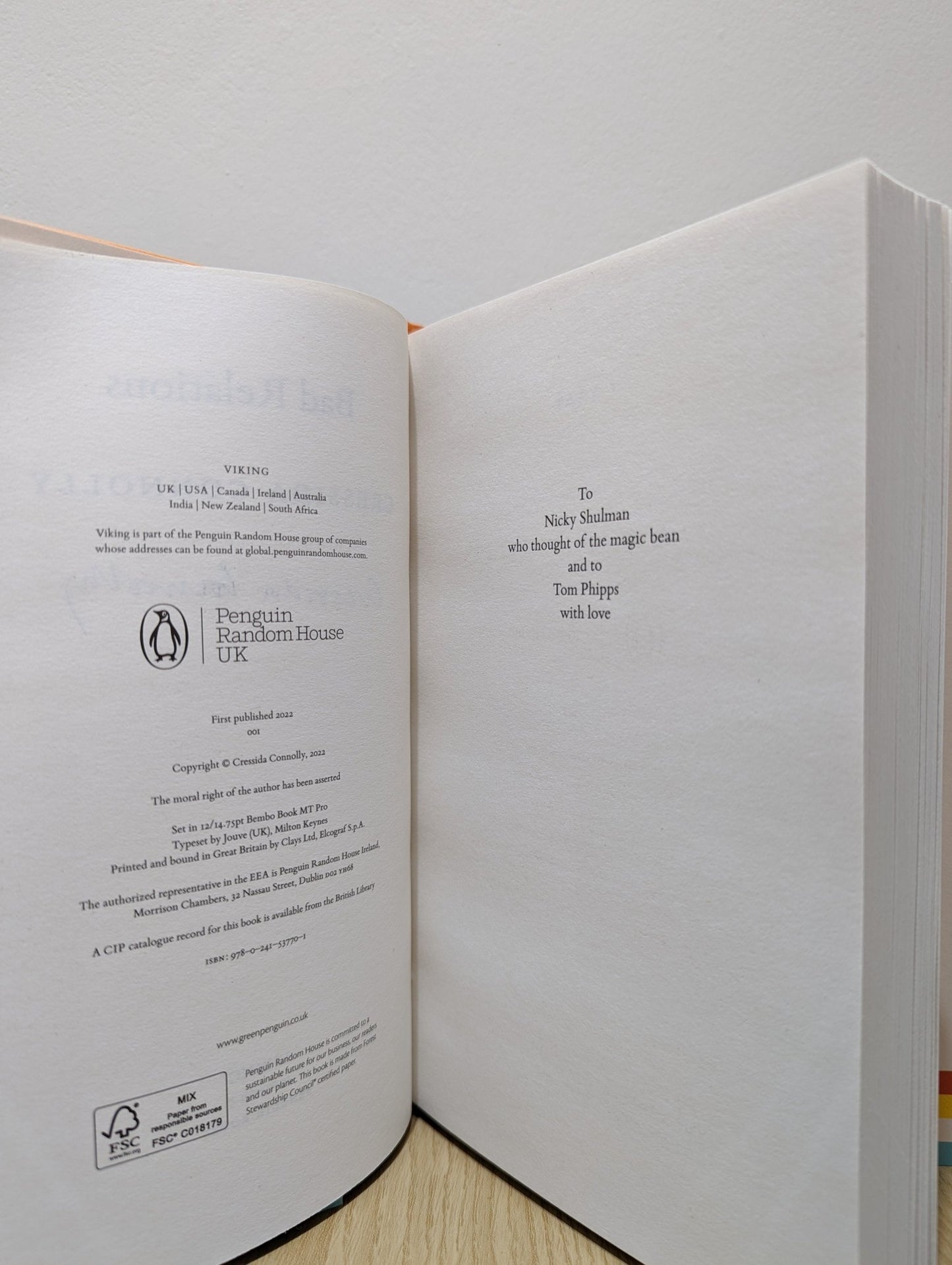 Bad Relations by Cressida Connolly (Signed First Edition) - Fialta Books