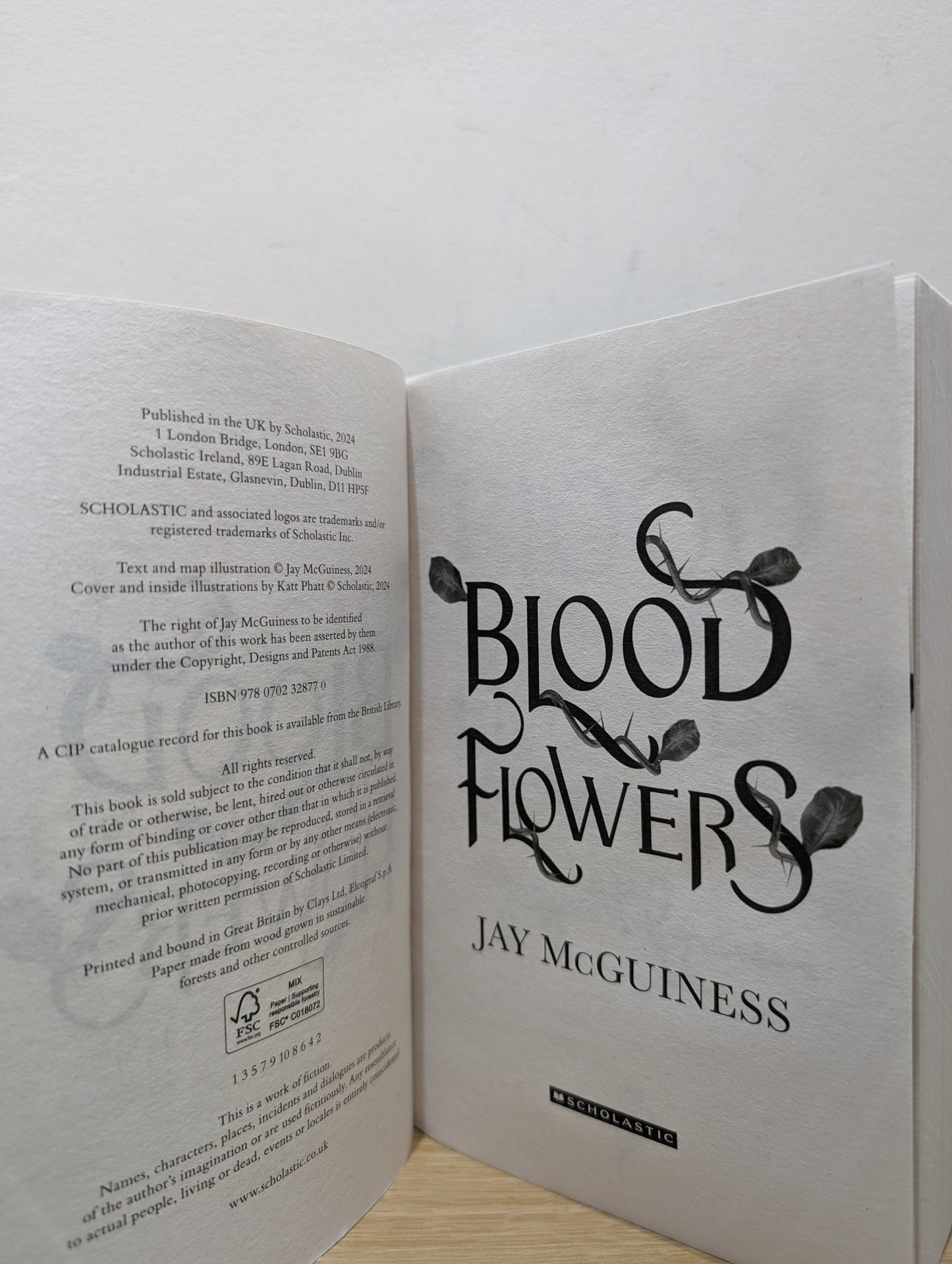 Blood Flowers by Jay McGuiness (Signed First Edition) - Fialta Books