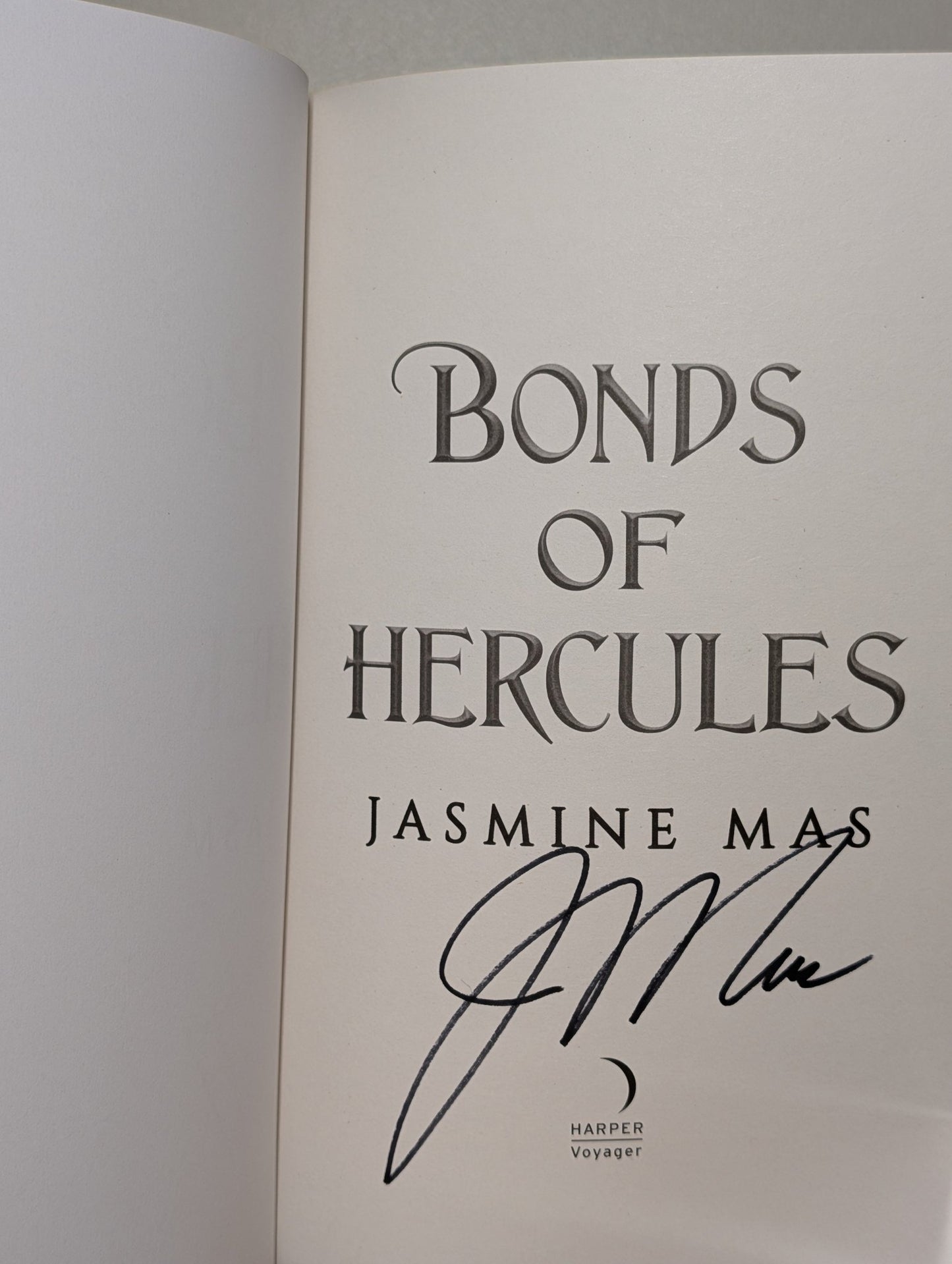 Blood of Hercules; Bonds of Hercules by Jasmine Mas (Signed with sprayed edges) - Fialta Books