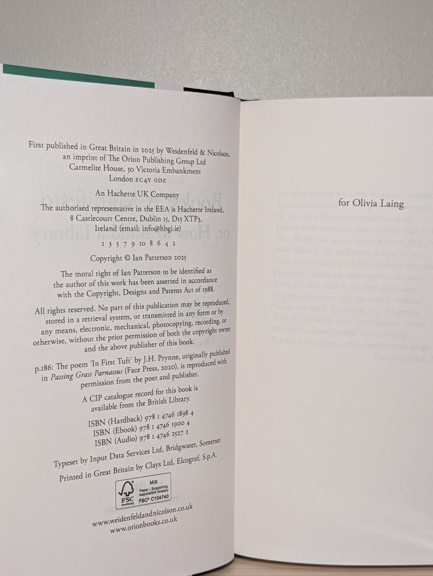 Books - A Manifesto: Or, How to Build a Library by Ian Patterson (Signed First Edition) - Fialta Books