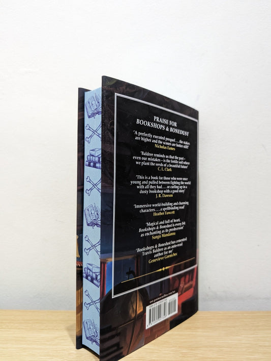Bookshops & Bonedust by Travis Baldree (Signed First Edition with sprayed edges) - Fialta Books