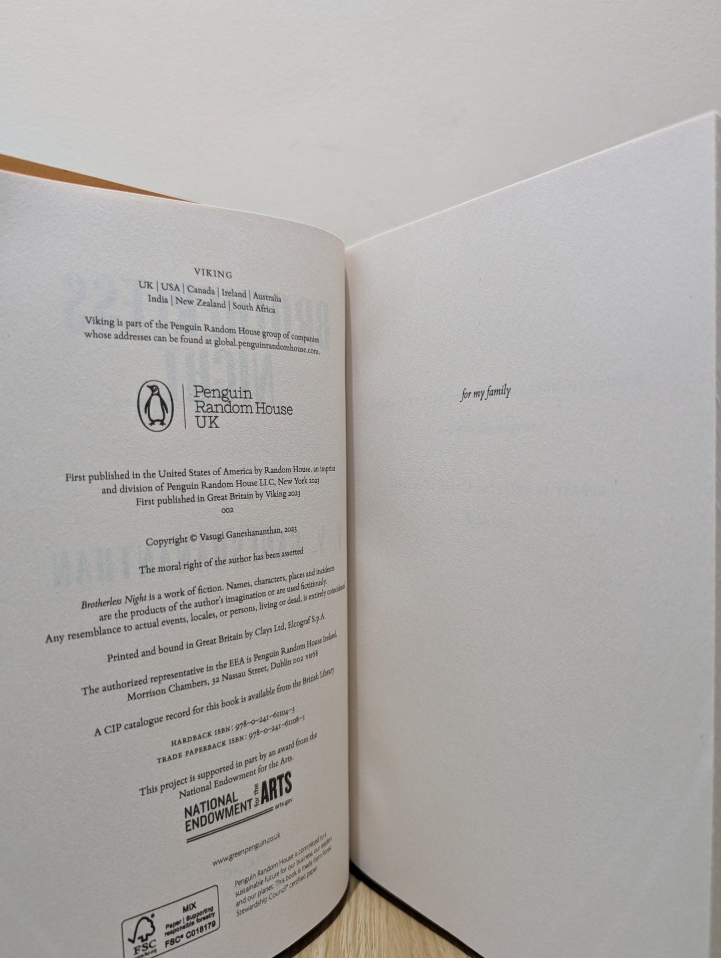 Brotherless Night by V.V. Ganeshananthan - Fialta Books