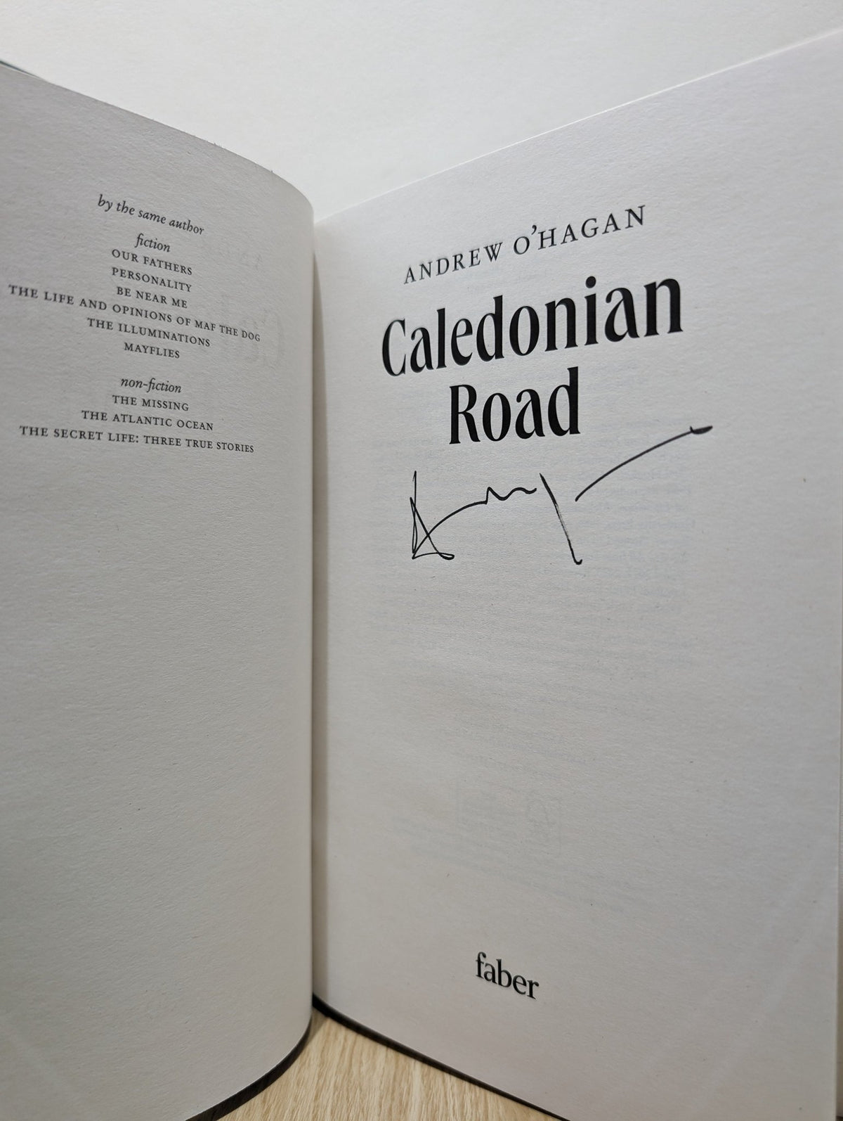 Caledonian Road by Andrew O'Hagan (Signed First Edition) - Fialta Books