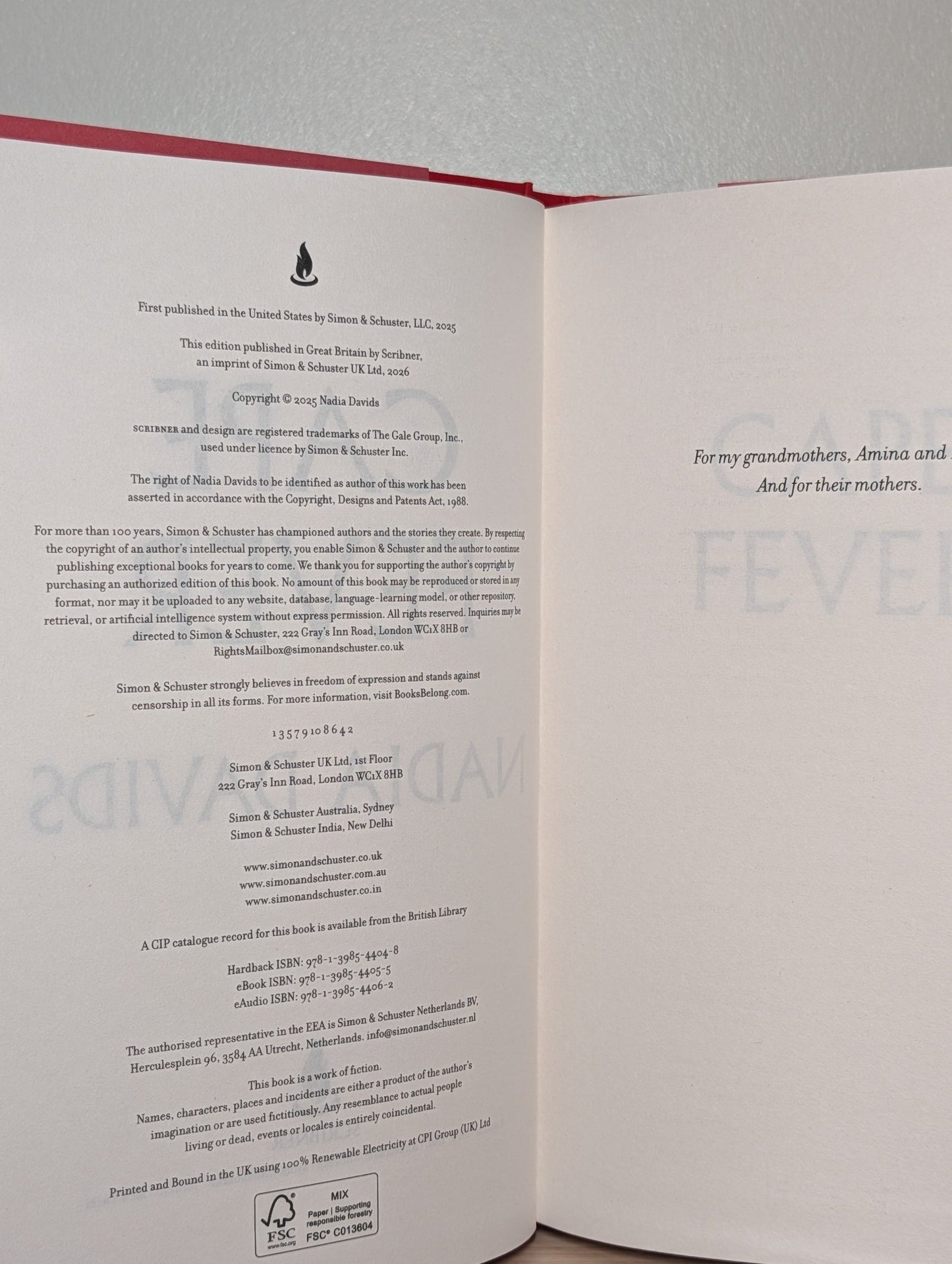 Cape Fever by Nadia Davids (First Edition) - Fialta Books
