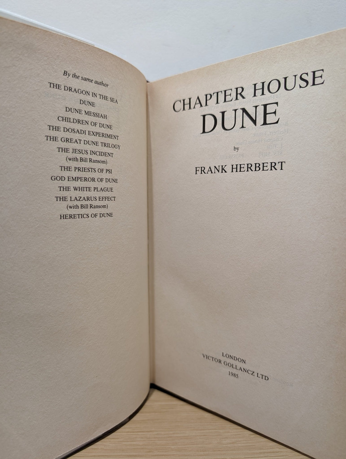 Chapter House Dune by Frank Herbert (First Edition) - Fialta Books