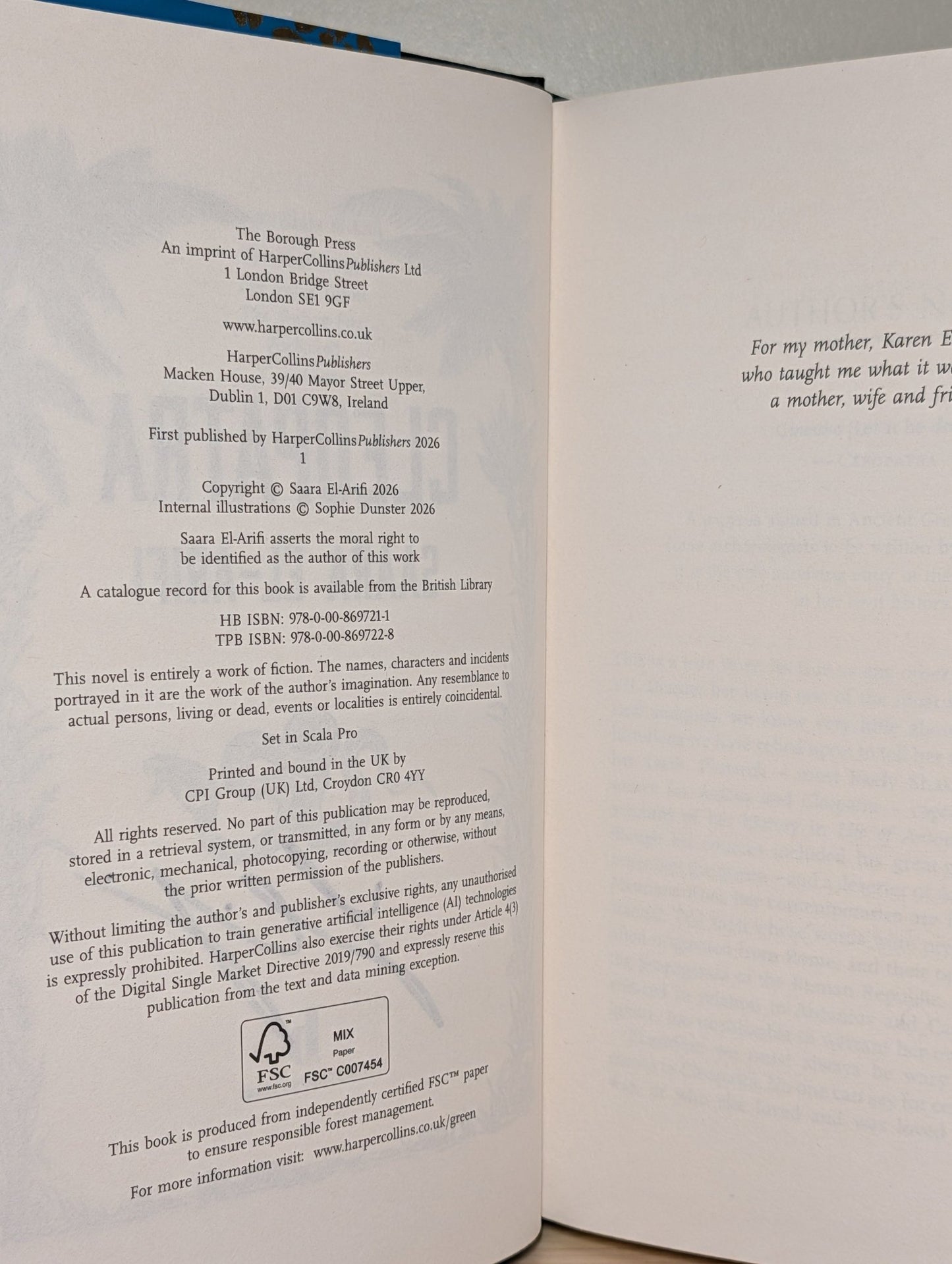 Cleopatra by Saara El - Arifi (Signed First Edition with sprayed edges) - Fialta Books