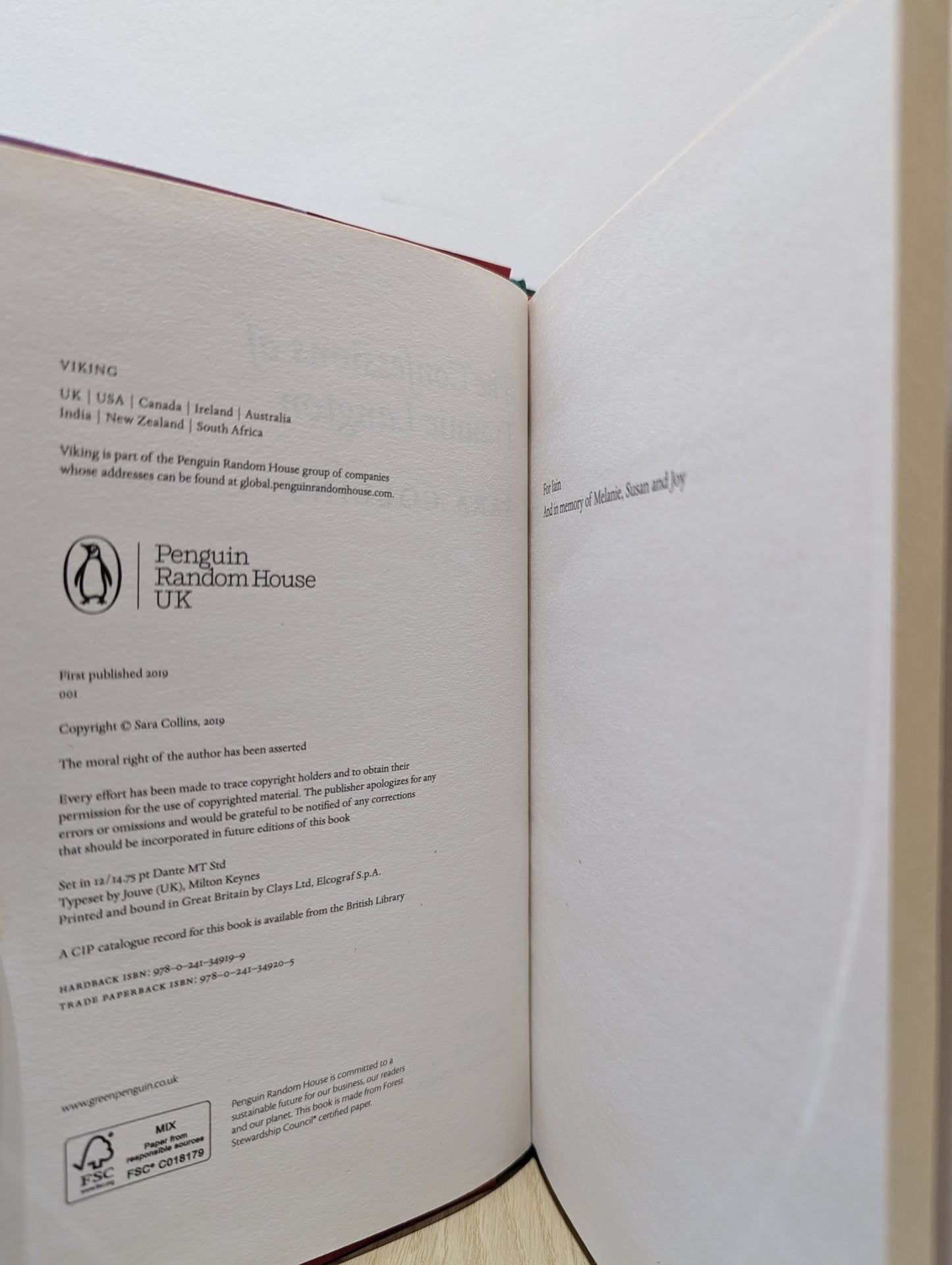 Confessions Of Frannie Langton by Sara Collins (First Edition) - Fialta Books