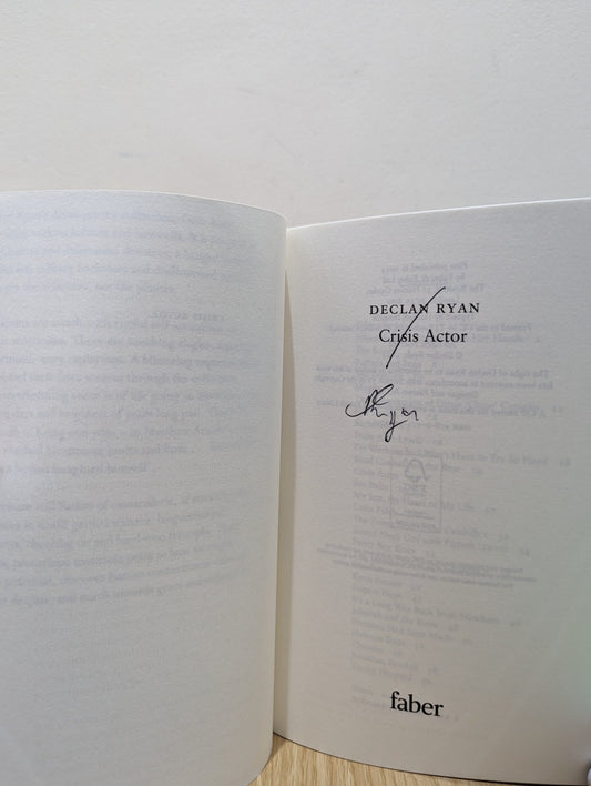 Crisis Actor by Declan Ryan (Signed First Edition) - Fialta Books