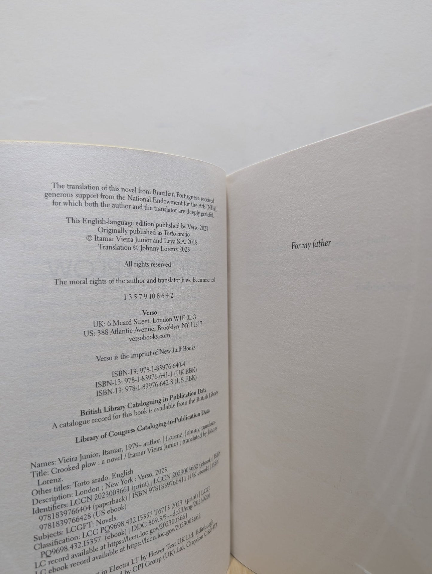 Crooked Plow by Itamar Vieira Junior (Signed First Edition) - Fialta Books