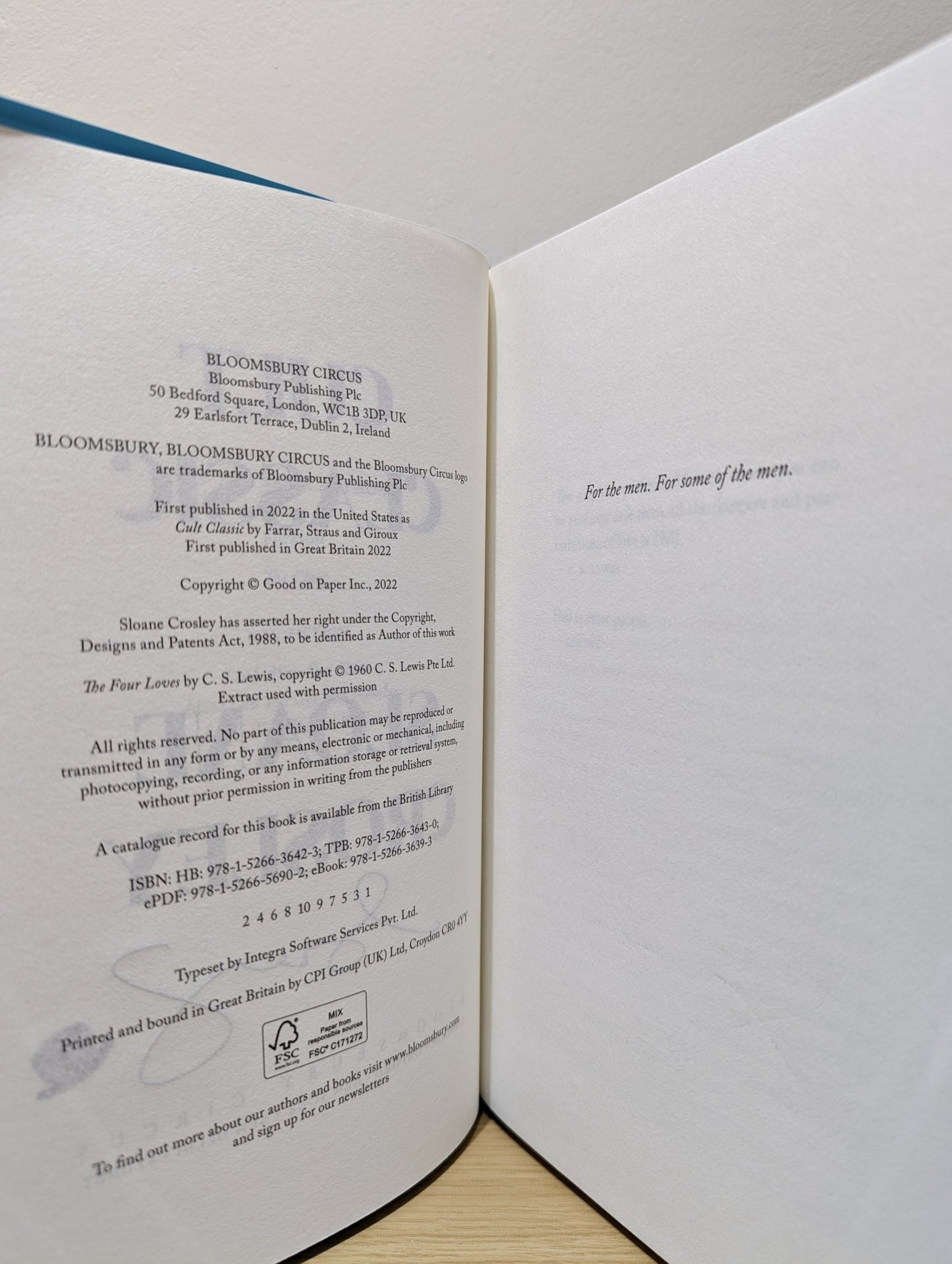 Cult Classic by Sloane Crosley (Signed First Edition) - Fialta Books