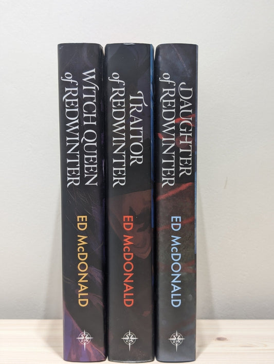 Daughter of Redwinter; Traitor of Redwinter: Witch Queen of Redwinter by Ed McDonald (Signed Numbered Set with sprayed edges) - Fialta Books