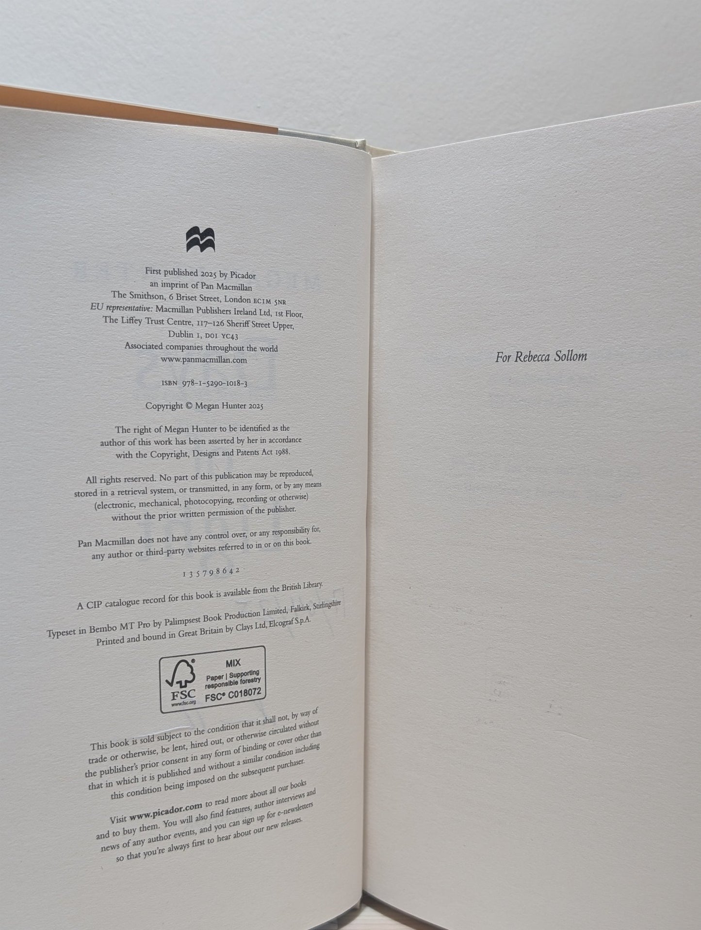 Days of Light by Megan Hunter (Signed Dated First Edition) - Fialta Books
